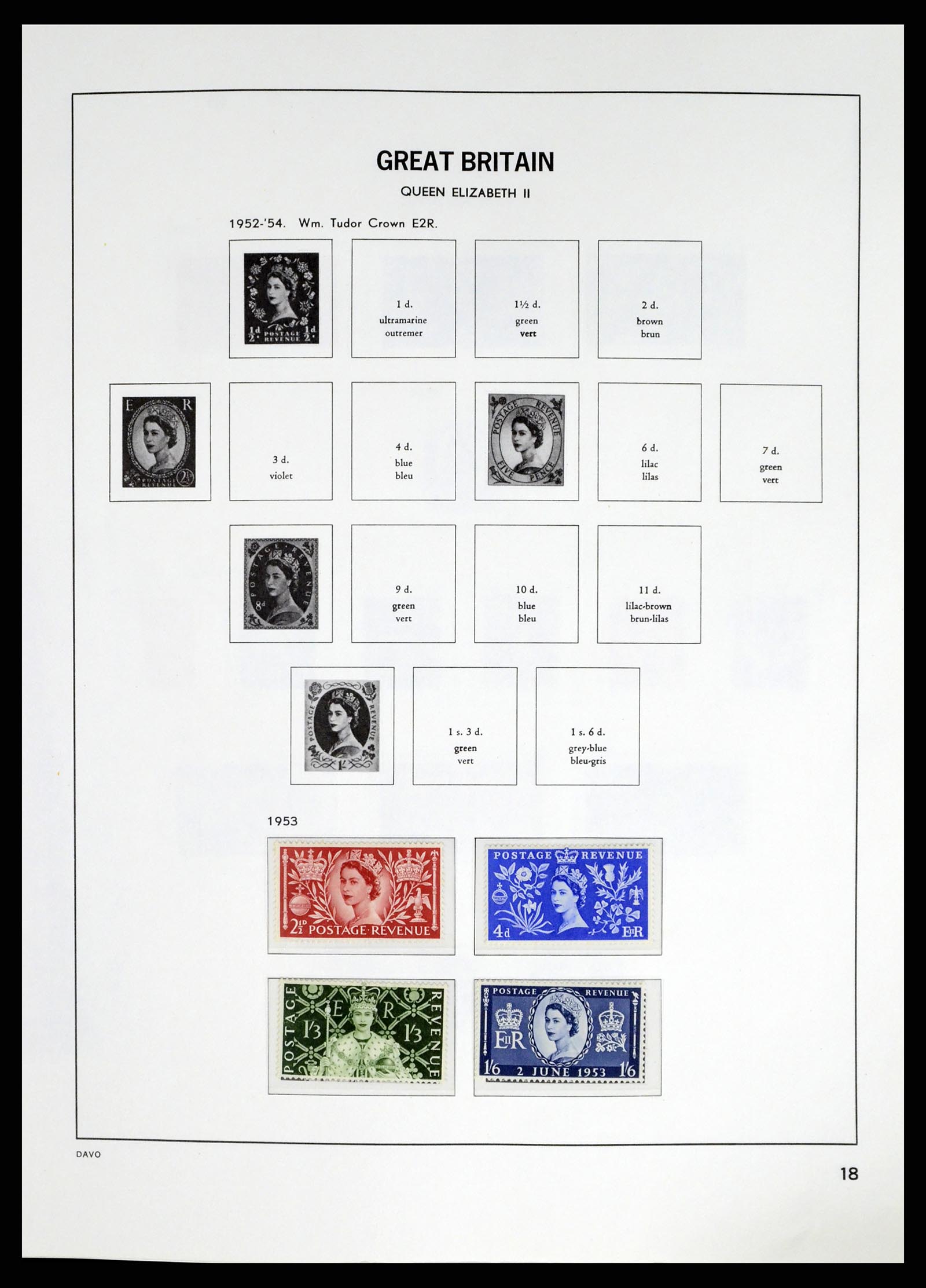 37684 003 - Postzegelverzameling 37684 Engeland 1948-2018.