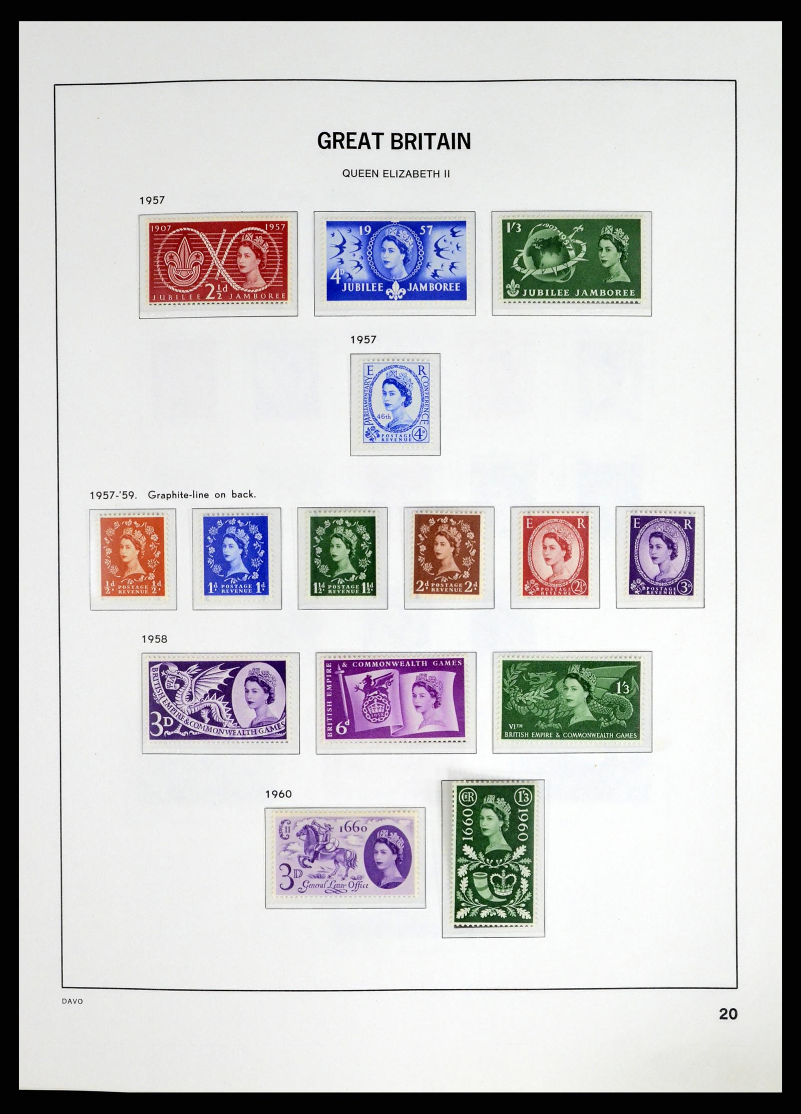 37684 005 - Postzegelverzameling 37684 Engeland 1948-2018.