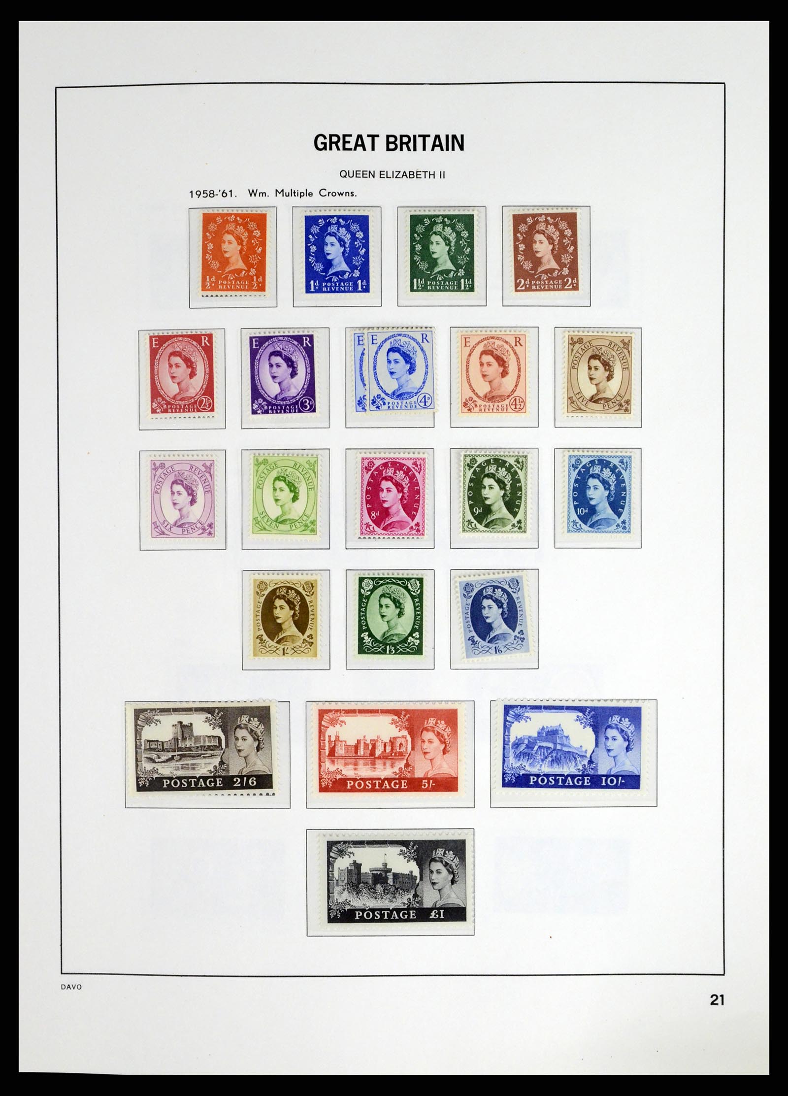 37684 006 - Postzegelverzameling 37684 Engeland 1948-2018.