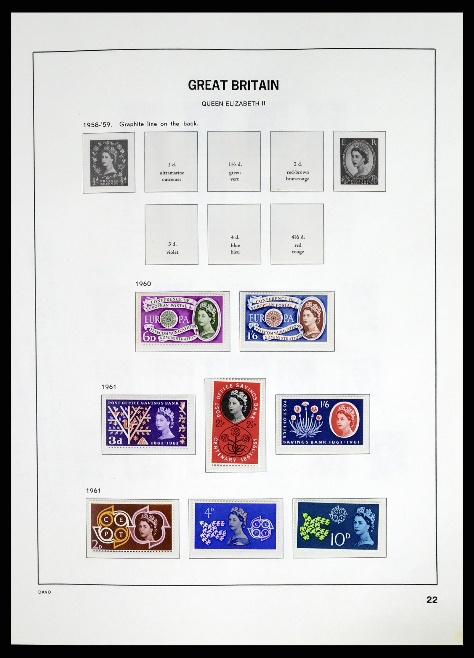 37684 007 - Postzegelverzameling 37684 Engeland 1948-2018.