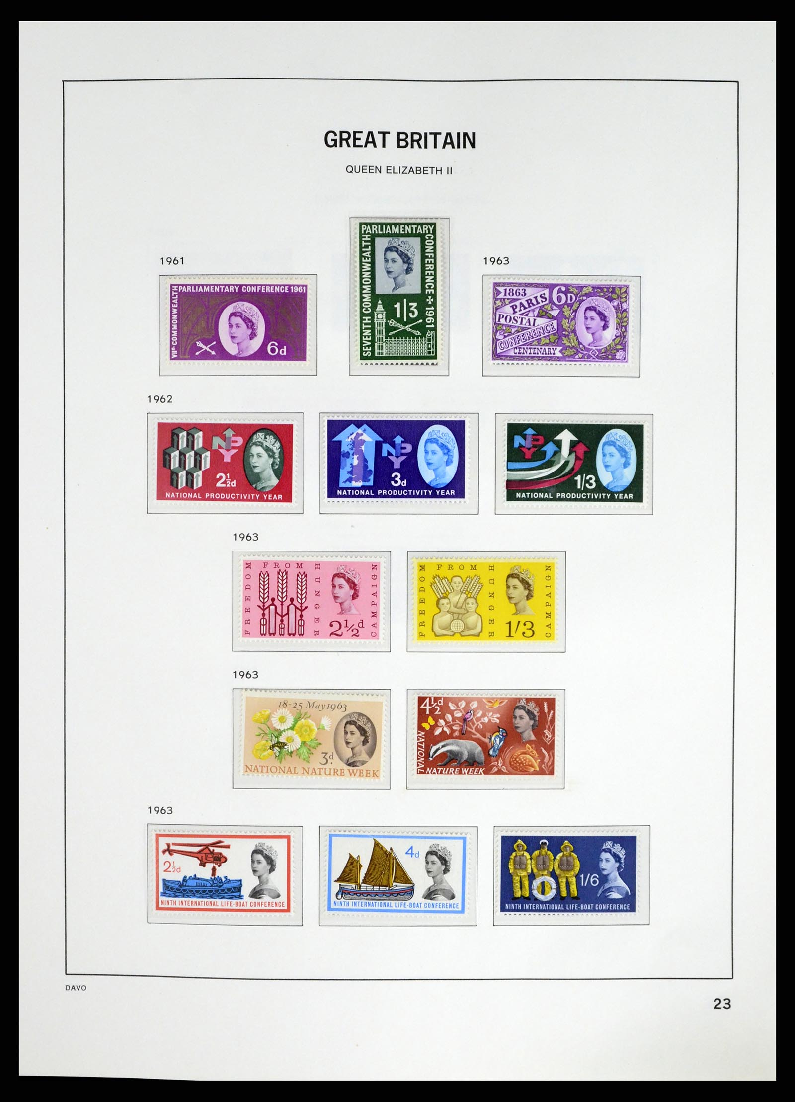 37684 009 - Postzegelverzameling 37684 Engeland 1948-2018.