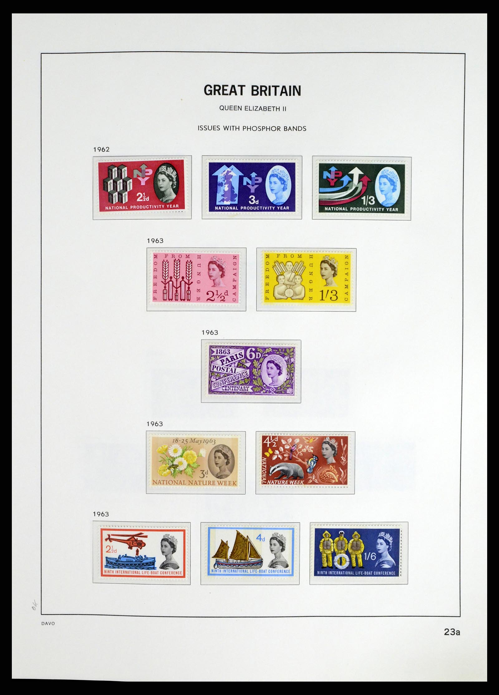 37684 010 - Postzegelverzameling 37684 Engeland 1948-2018.
