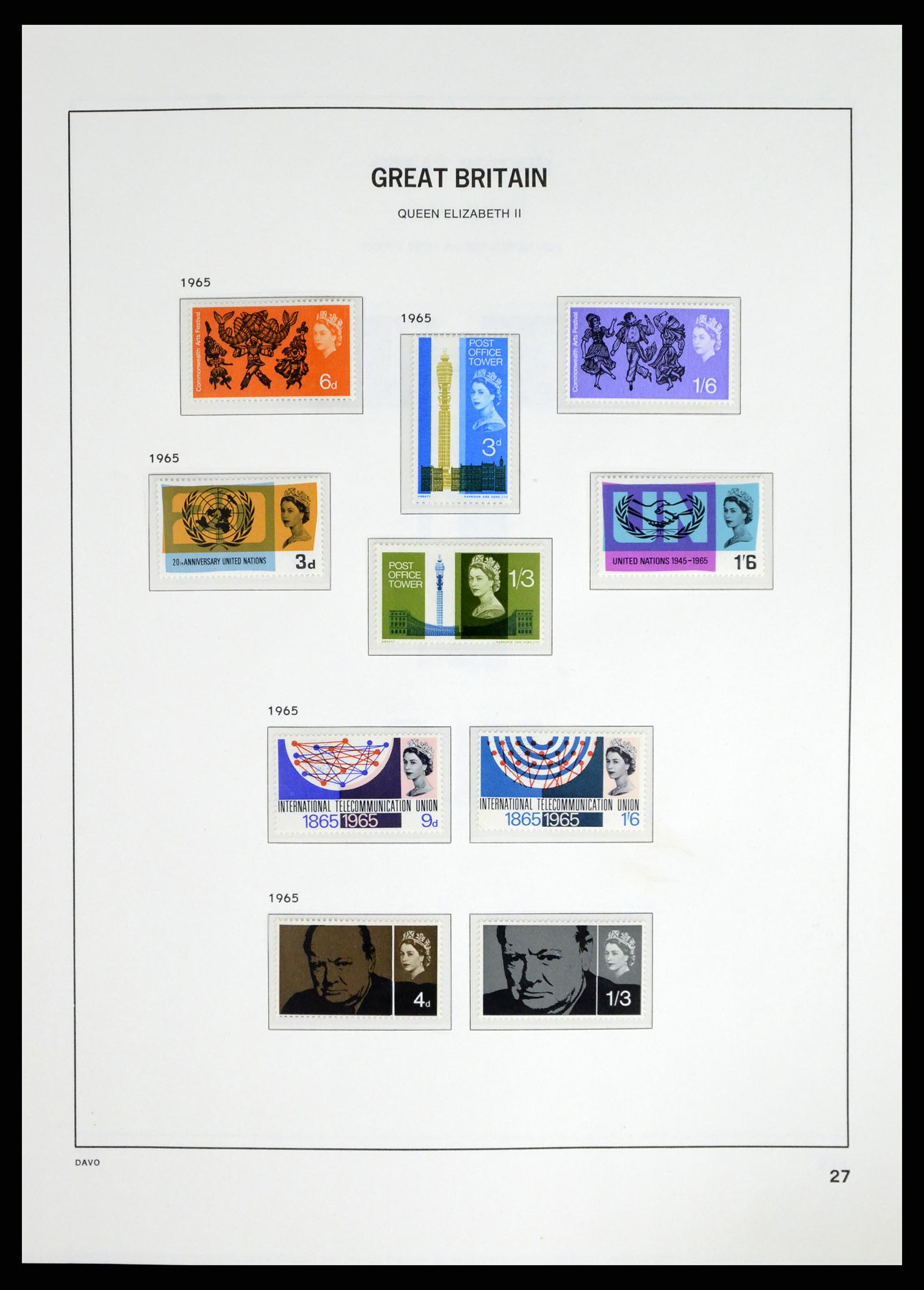 37684 017 - Postzegelverzameling 37684 Engeland 1948-2018.