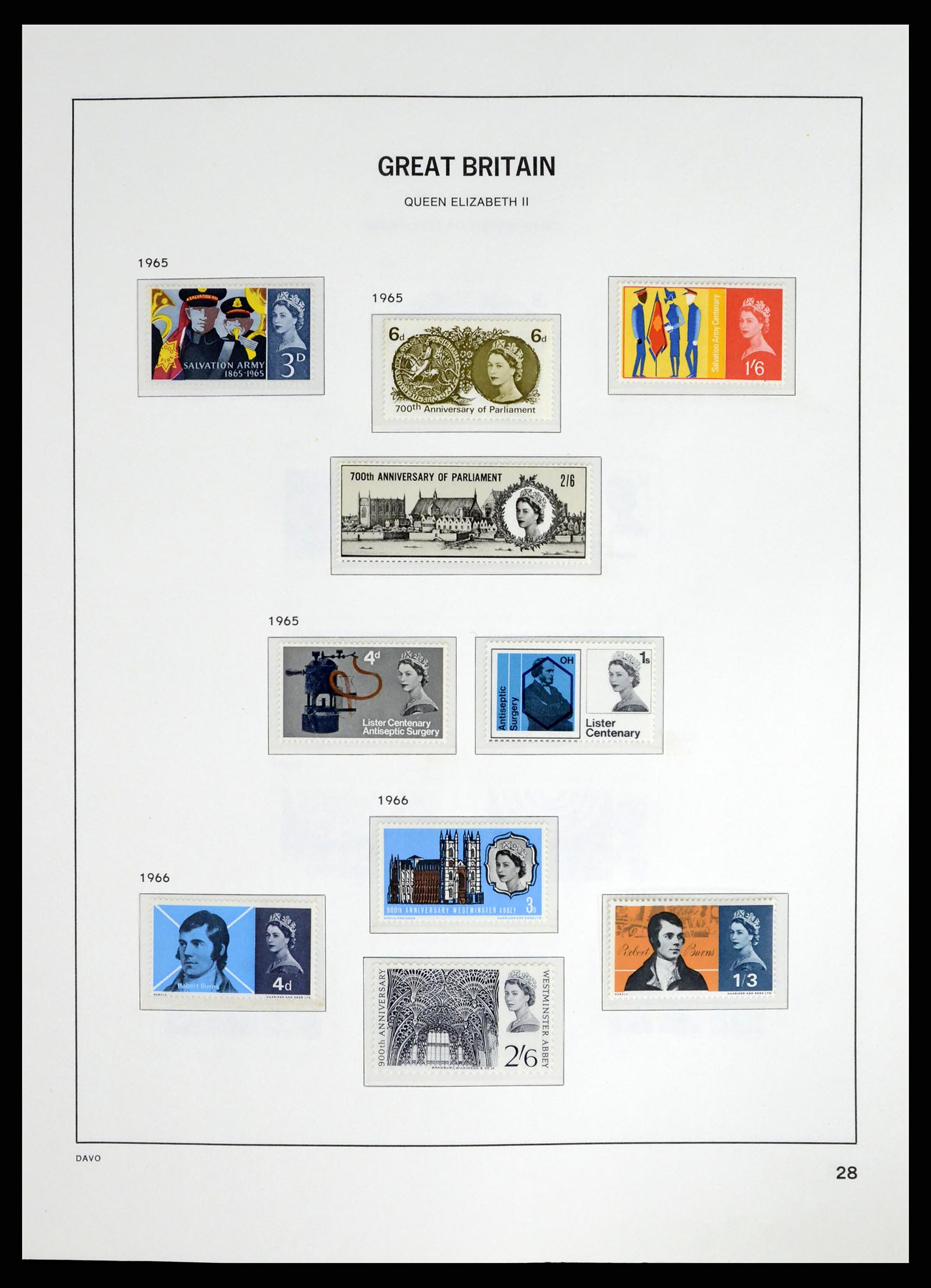 37684 019 - Postzegelverzameling 37684 Engeland 1948-2018.