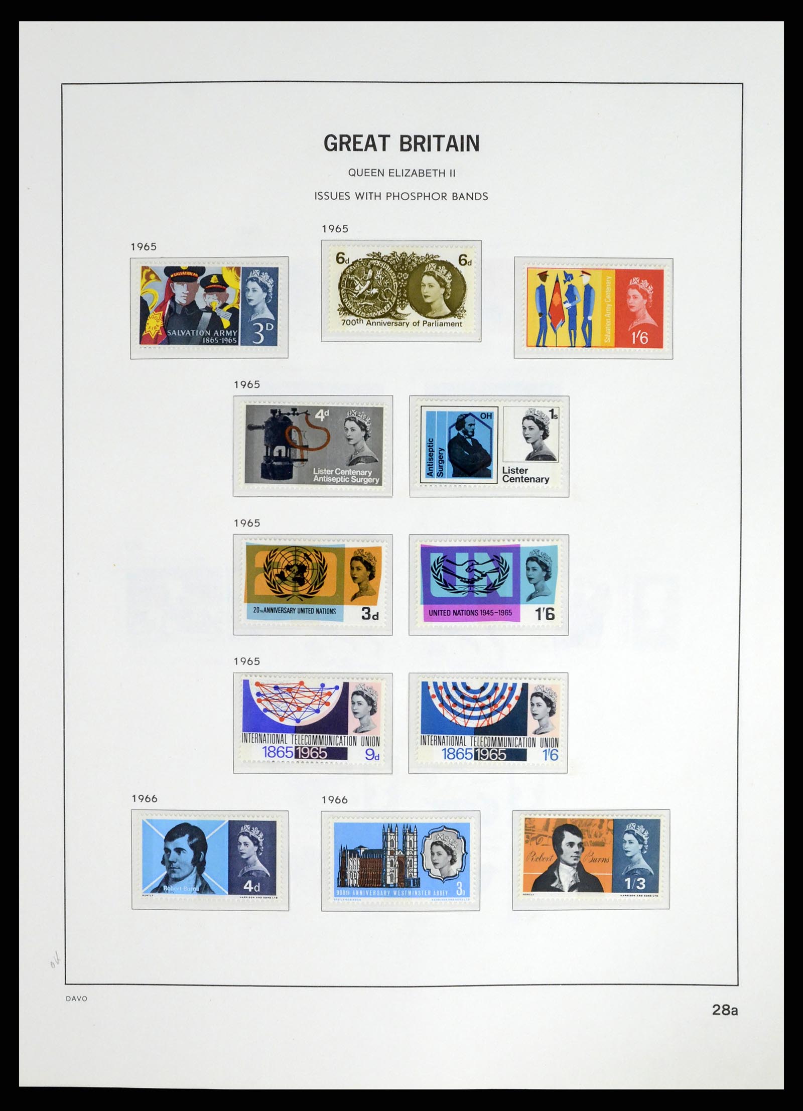 37684 020 - Postzegelverzameling 37684 Engeland 1948-2018.