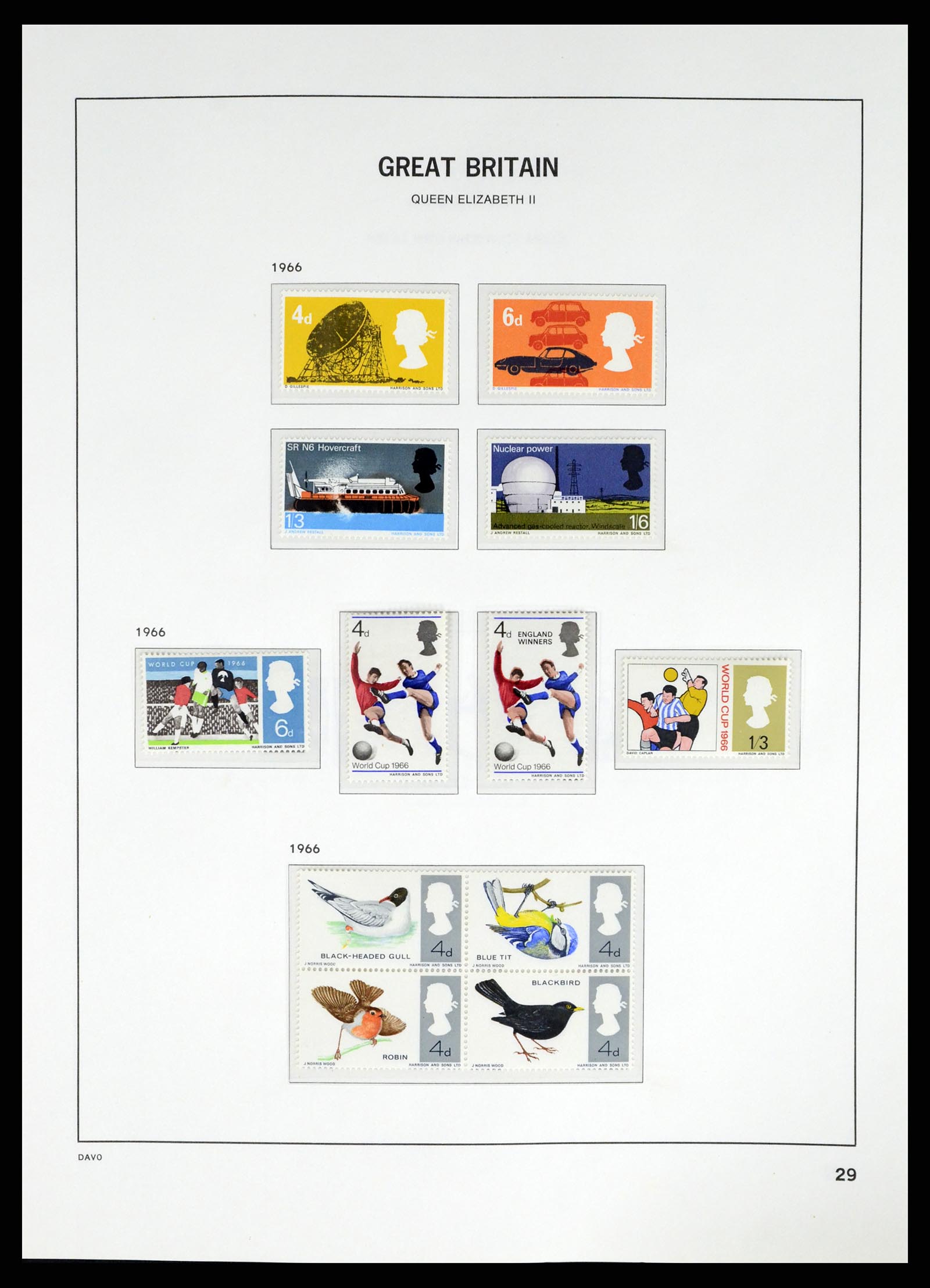 37684 021 - Postzegelverzameling 37684 Engeland 1948-2018.