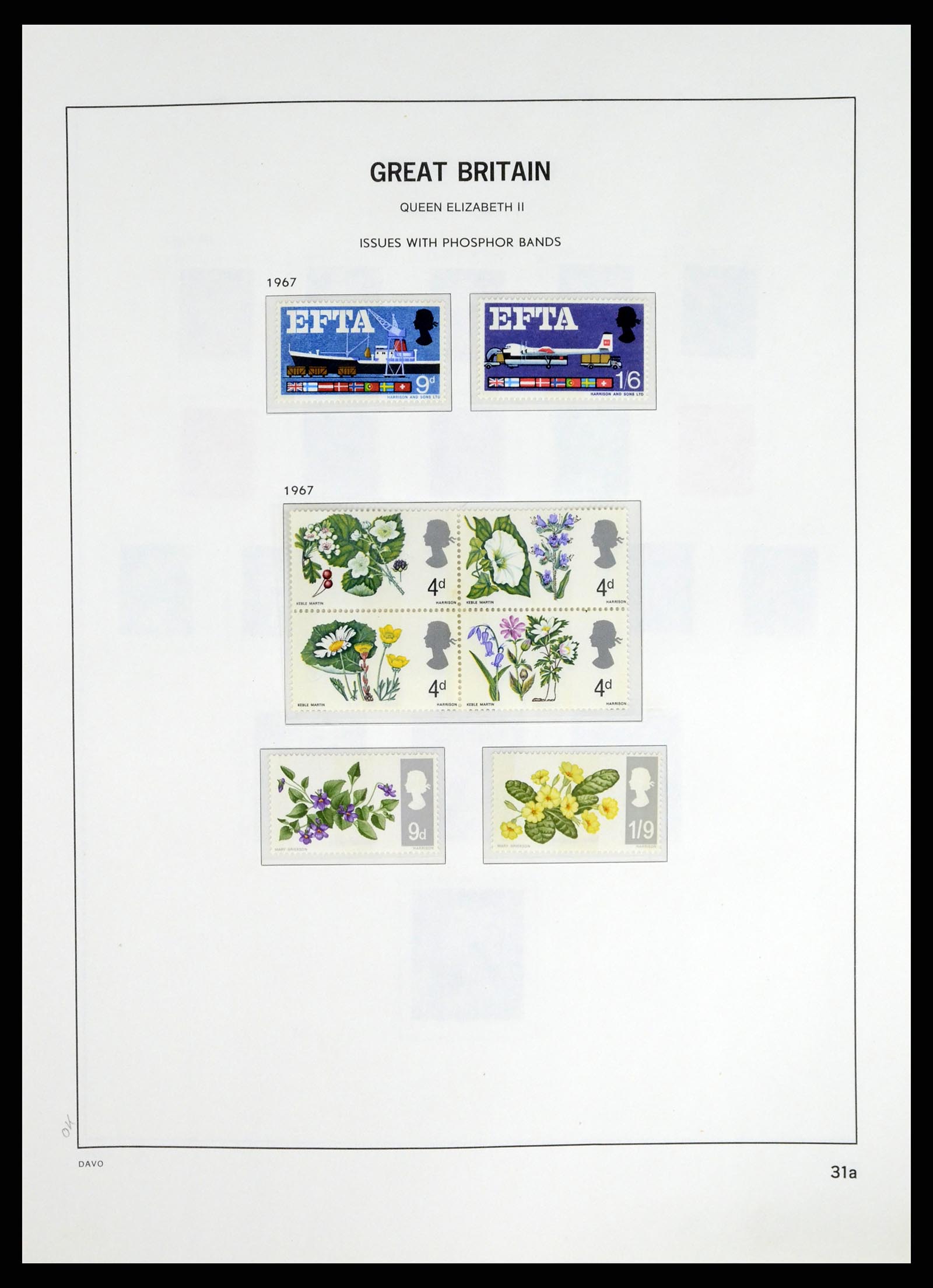 37684 026 - Postzegelverzameling 37684 Engeland 1948-2018.