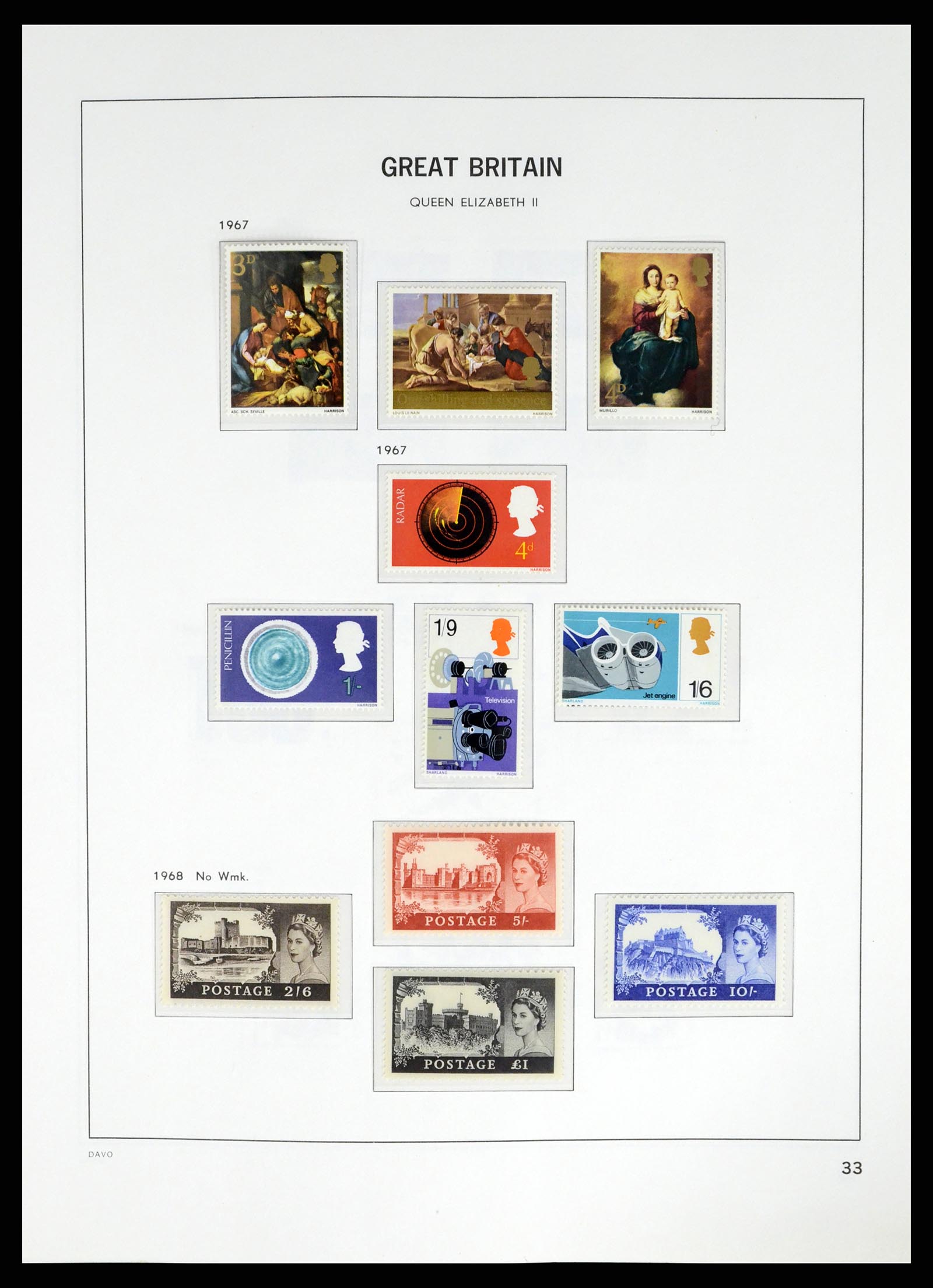 37684 028 - Postzegelverzameling 37684 Engeland 1948-2018.