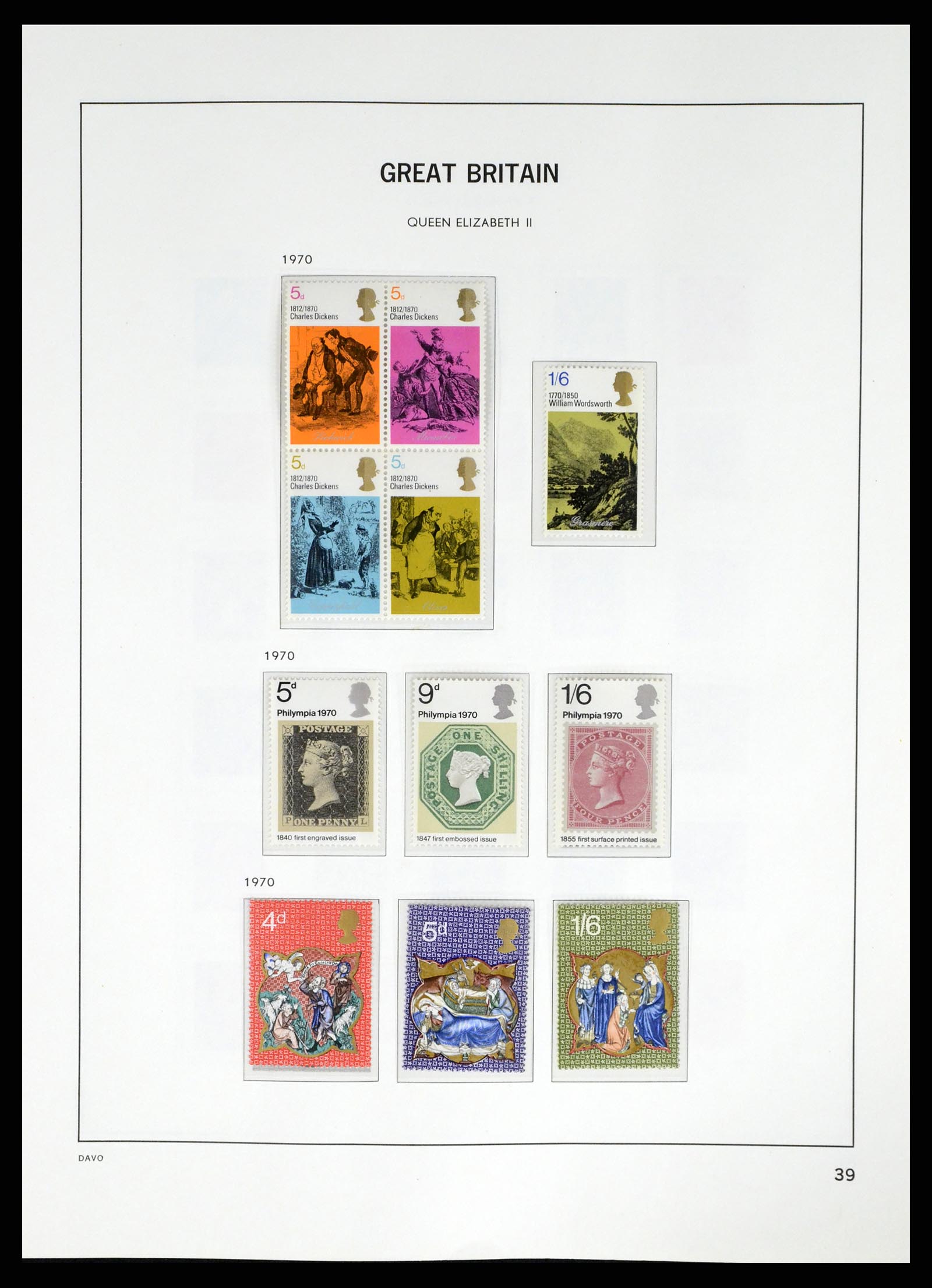 37684 034 - Postzegelverzameling 37684 Engeland 1948-2018.