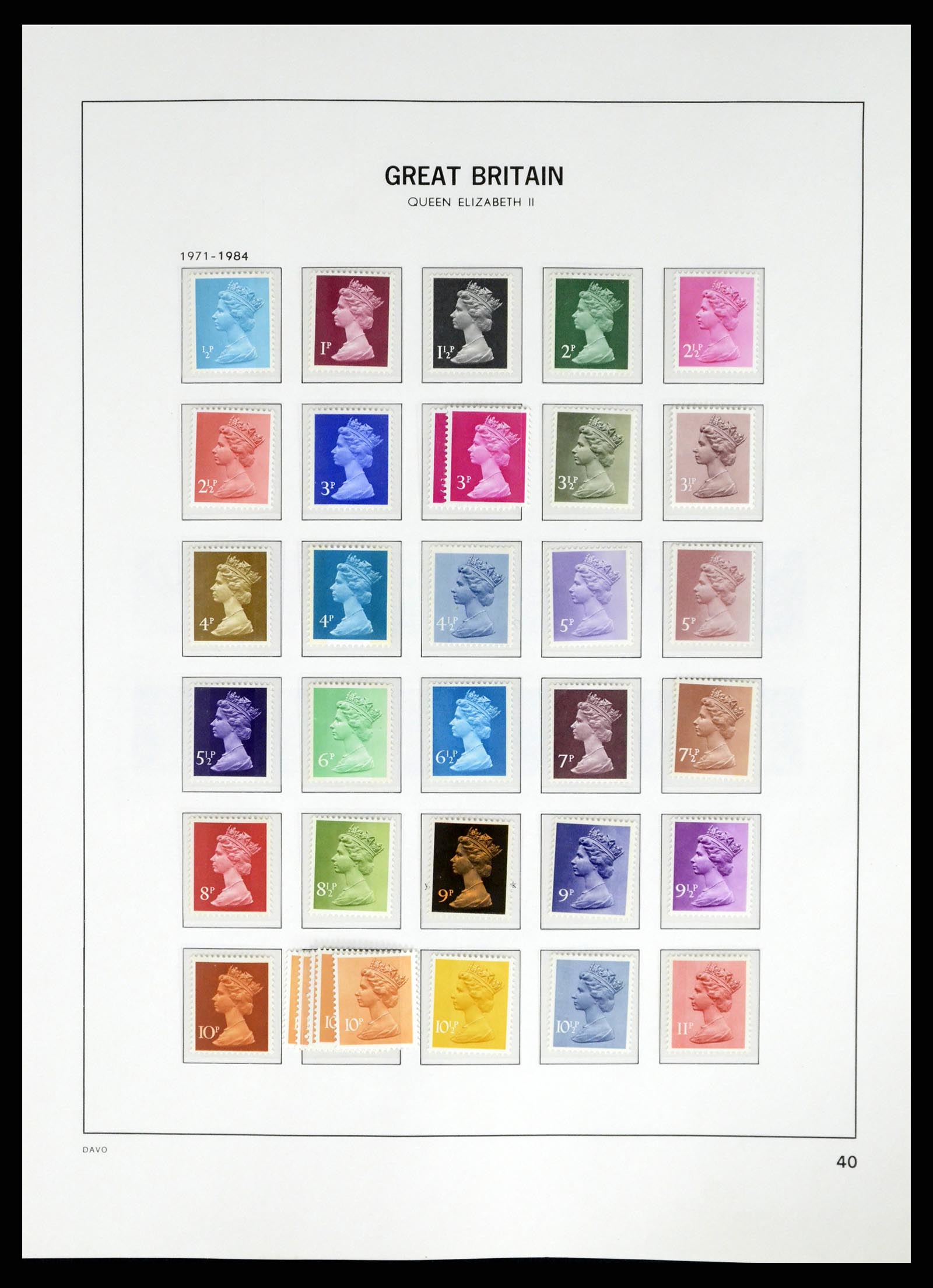37684 035 - Postzegelverzameling 37684 Engeland 1948-2018.