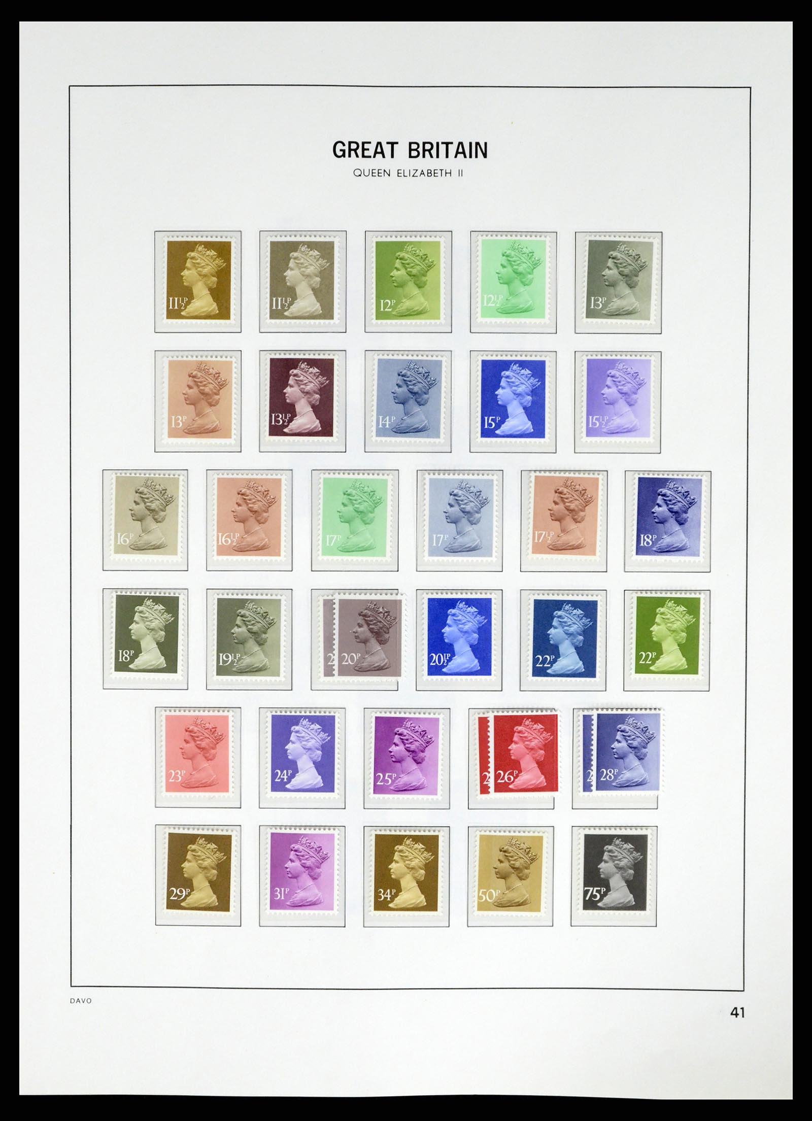 37684 036 - Postzegelverzameling 37684 Engeland 1948-2018.