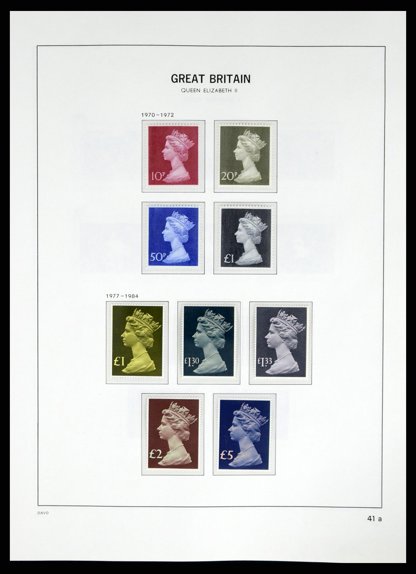 37684 037 - Postzegelverzameling 37684 Engeland 1948-2018.