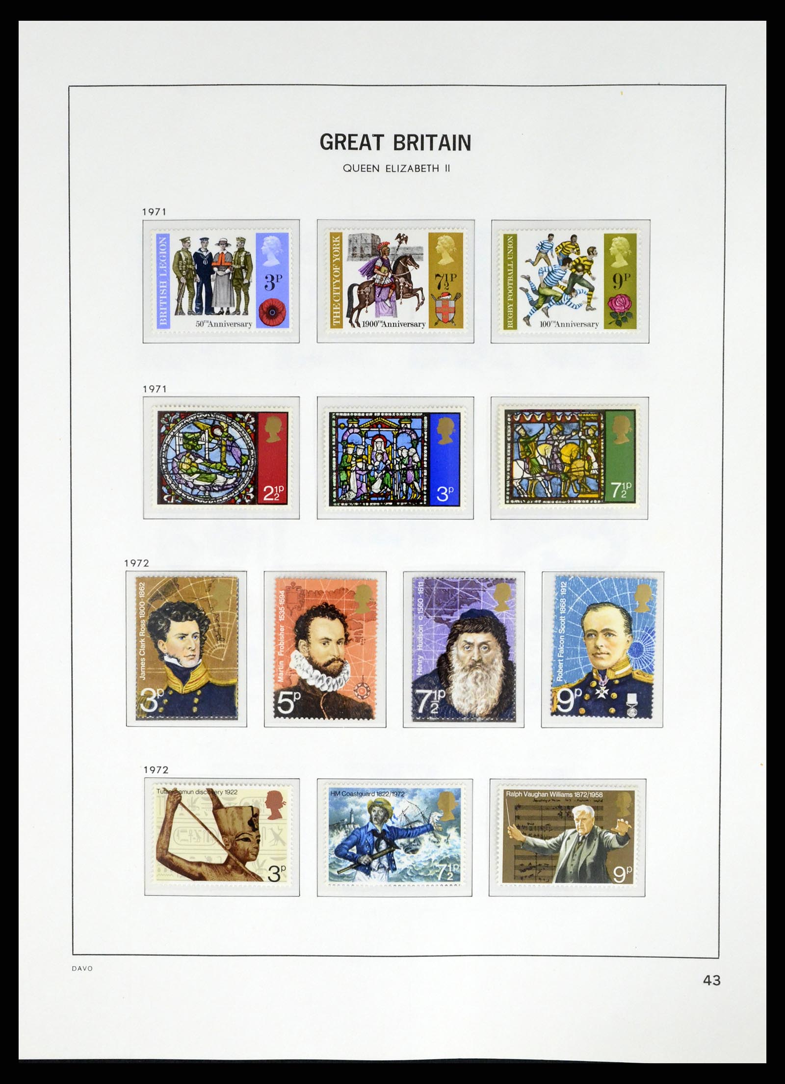 37684 039 - Postzegelverzameling 37684 Engeland 1948-2018.