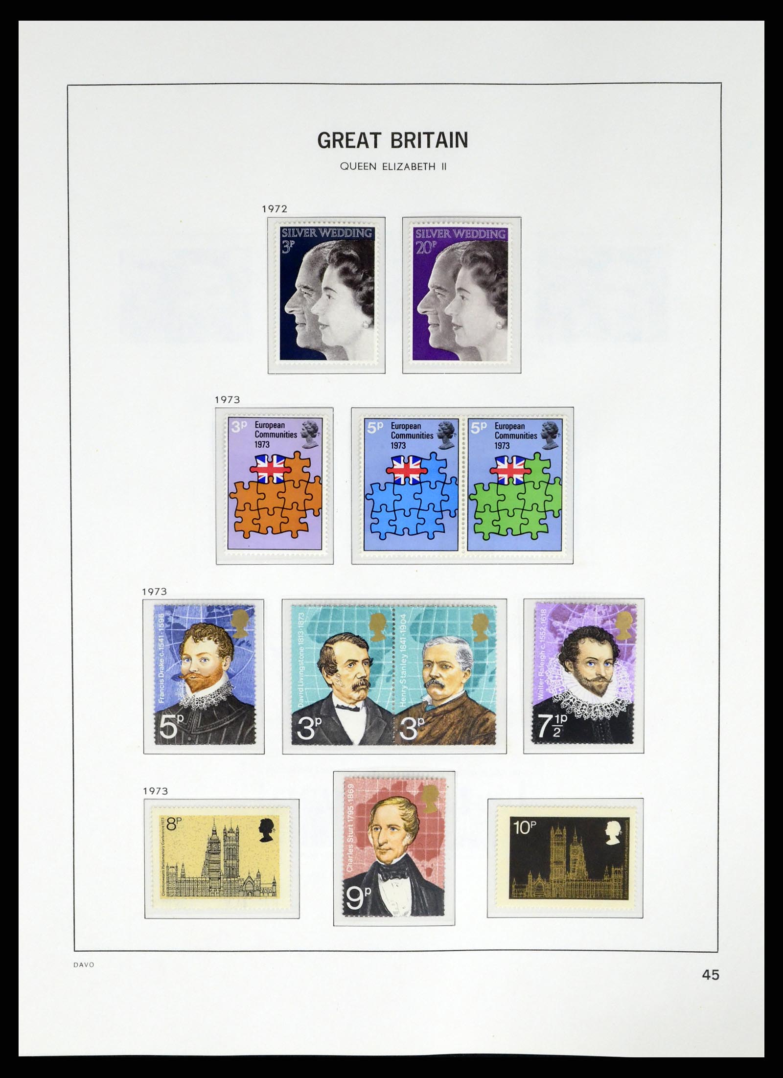 37684 041 - Postzegelverzameling 37684 Engeland 1948-2018.