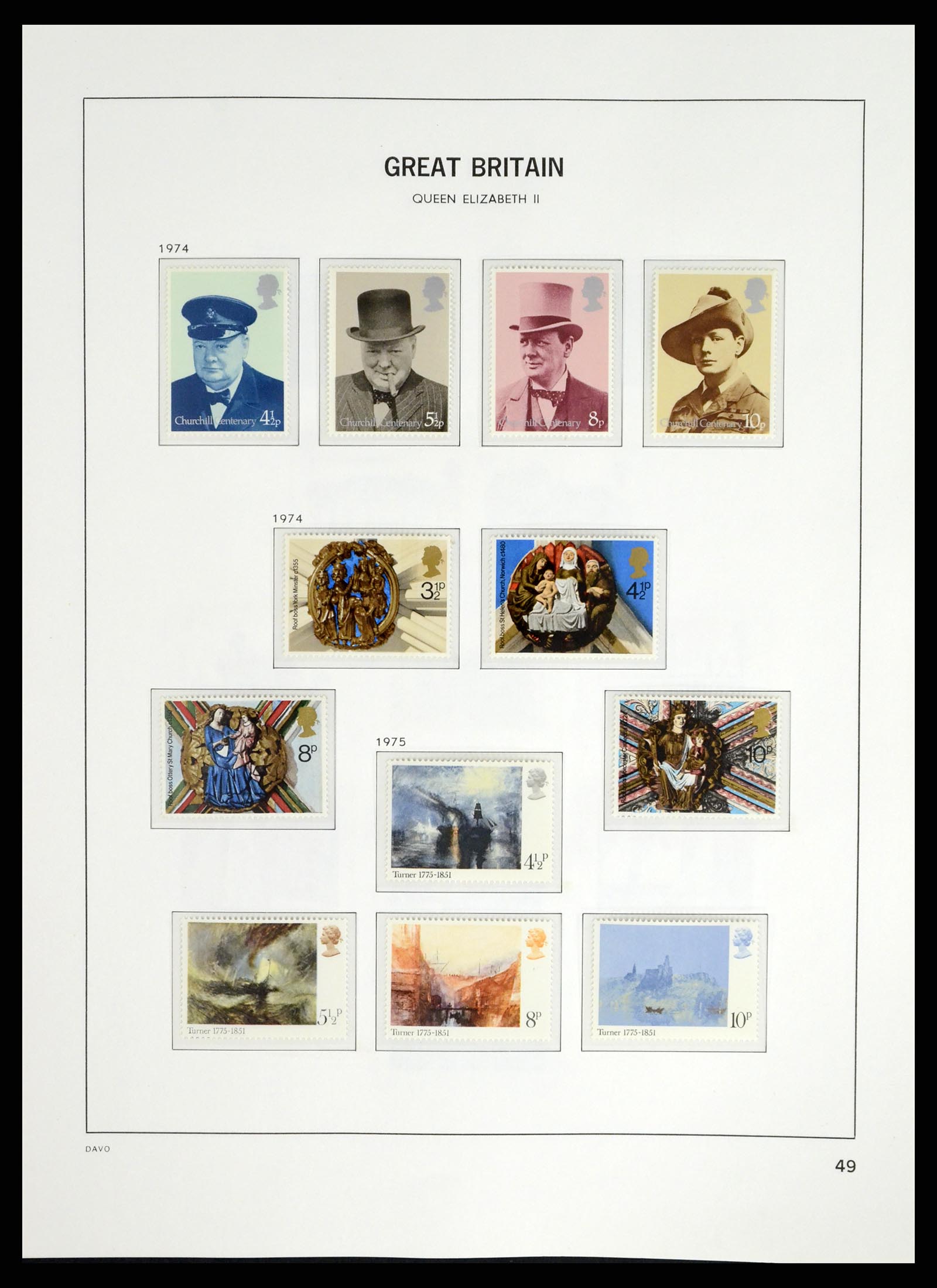 37684 045 - Postzegelverzameling 37684 Engeland 1948-2018.