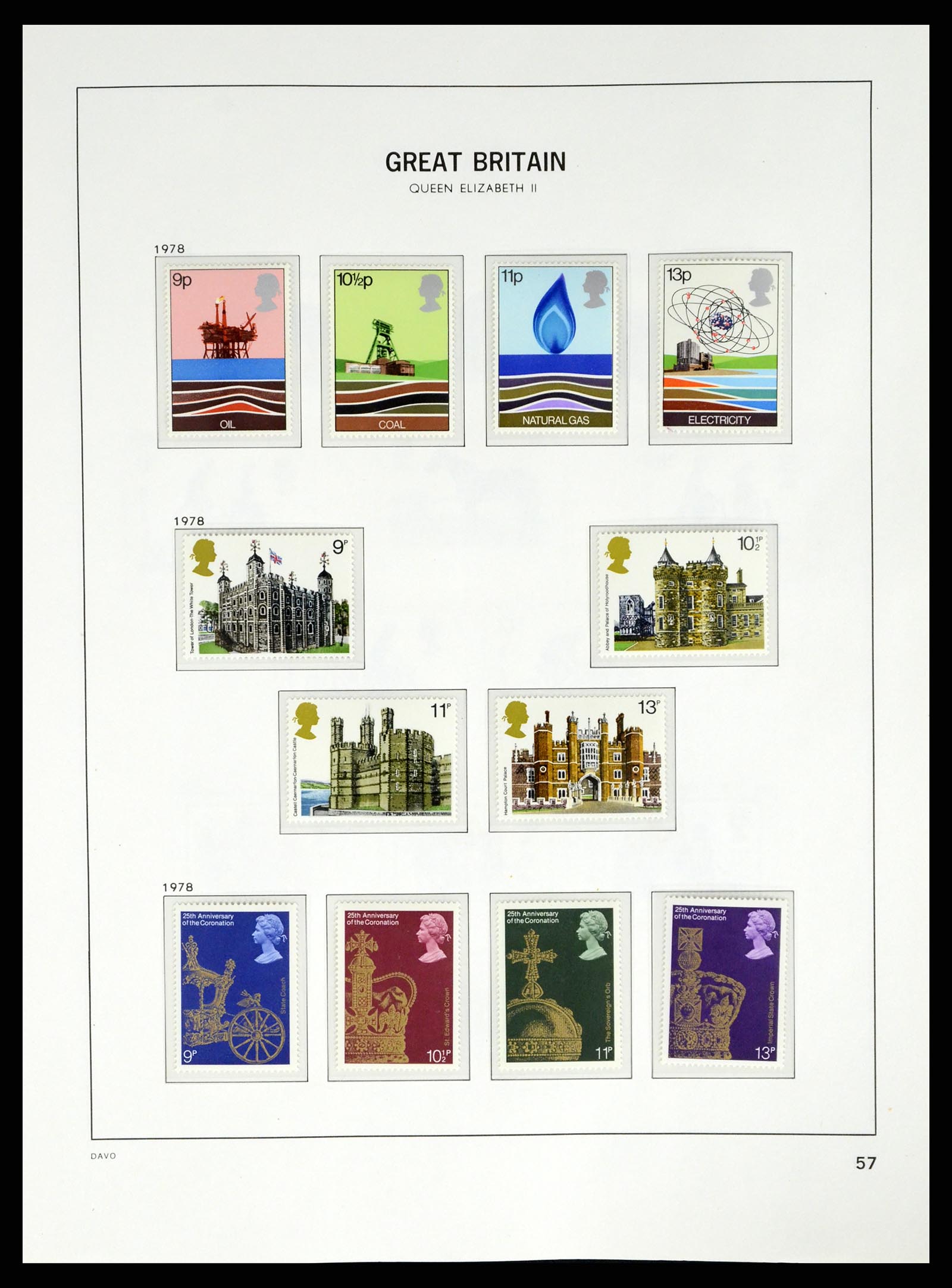 37684 053 - Postzegelverzameling 37684 Engeland 1948-2018.