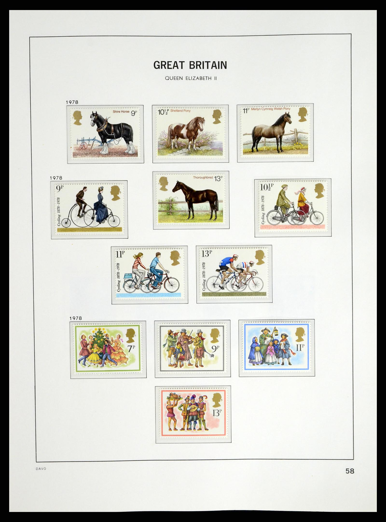 37684 054 - Postzegelverzameling 37684 Engeland 1948-2018.