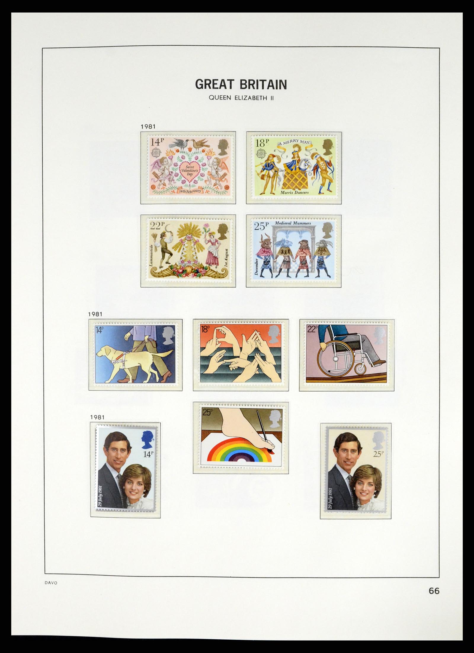 37684 062 - Postzegelverzameling 37684 Engeland 1948-2018.