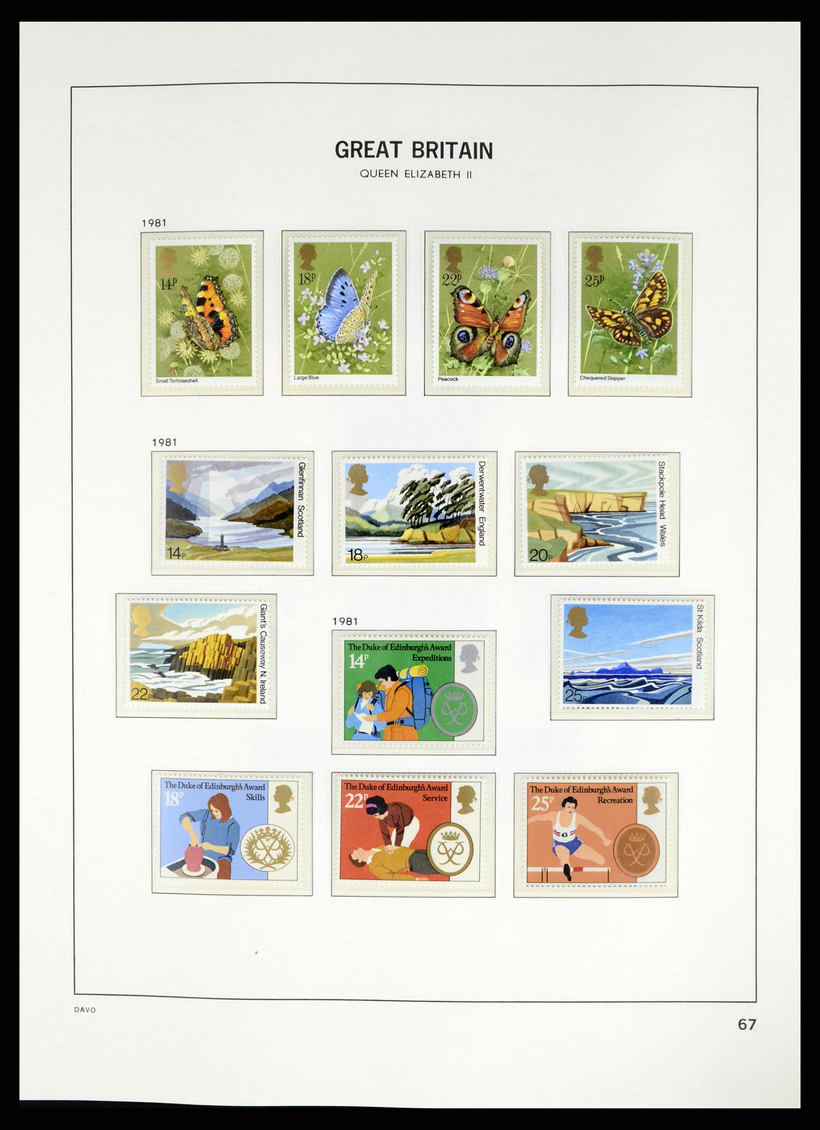 37684 063 - Postzegelverzameling 37684 Engeland 1948-2018.