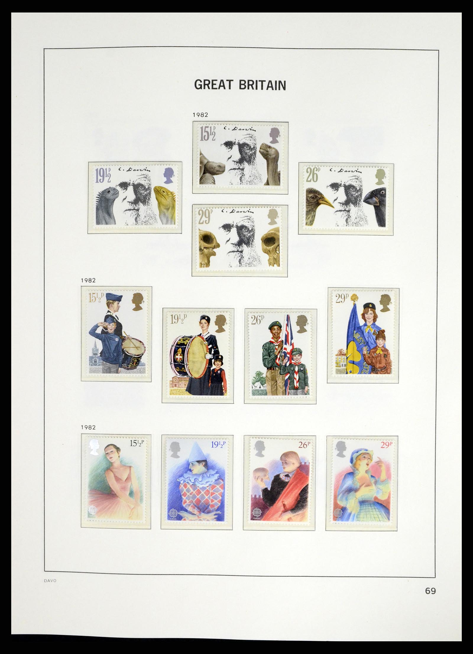 37684 065 - Postzegelverzameling 37684 Engeland 1948-2018.