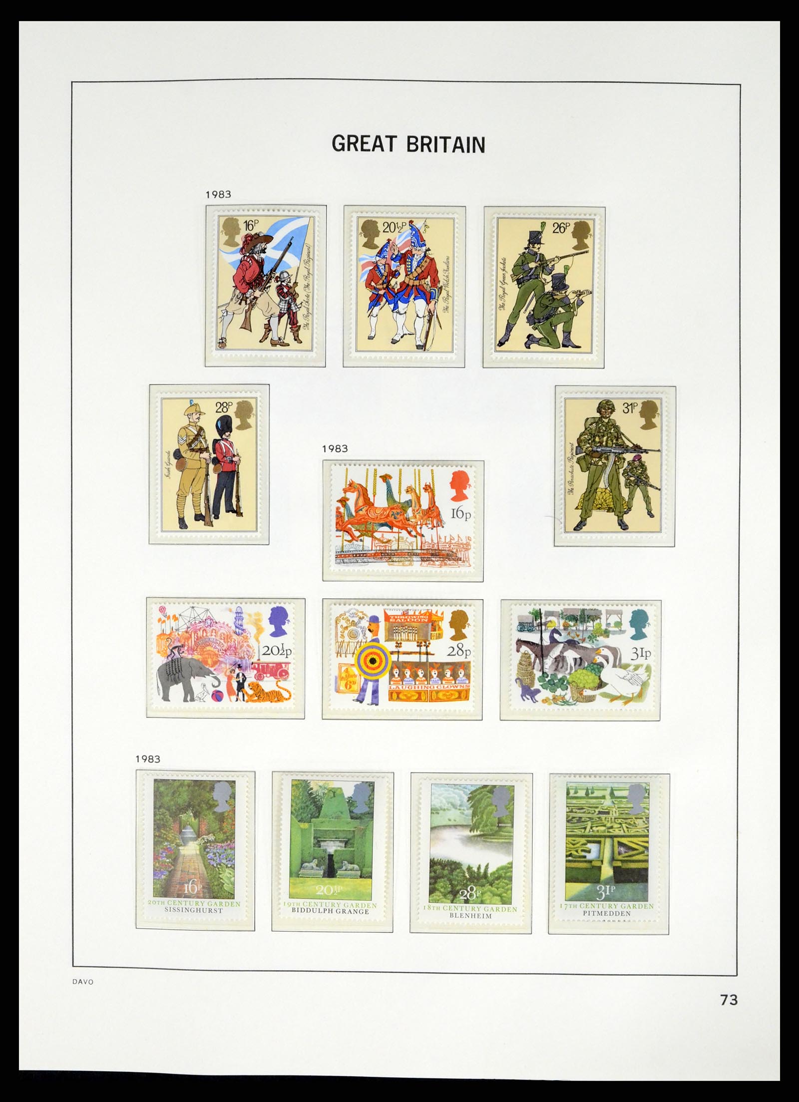37684 069 - Postzegelverzameling 37684 Engeland 1948-2018.