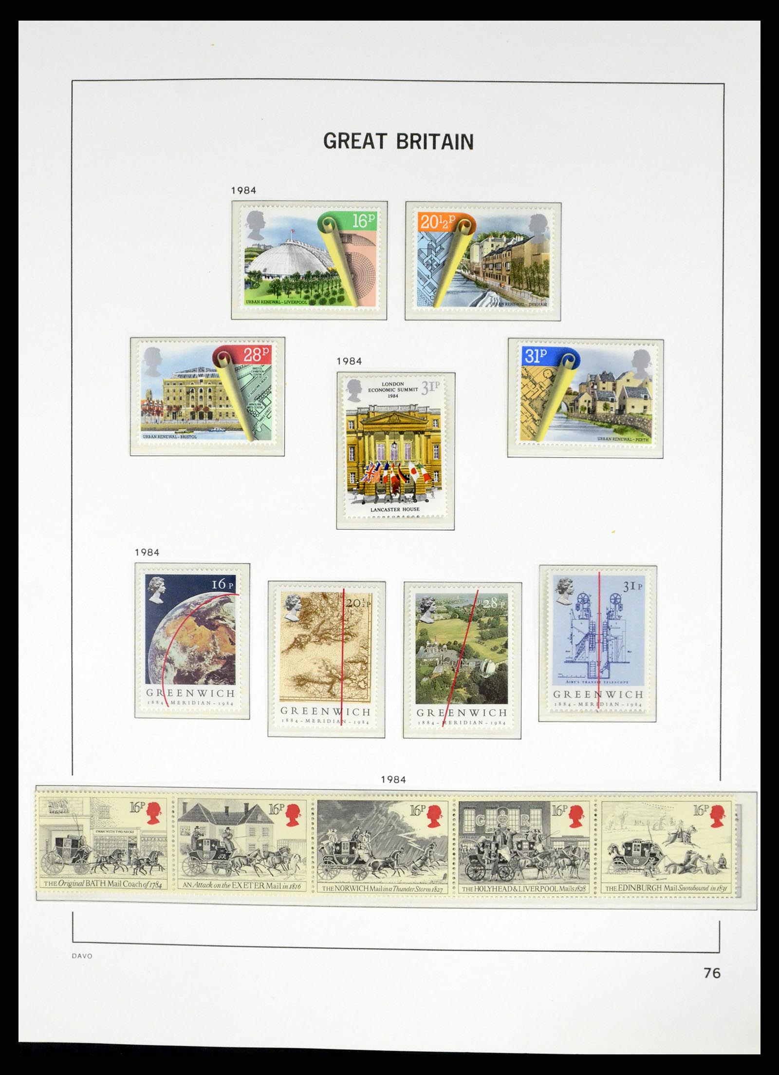 37684 072 - Postzegelverzameling 37684 Engeland 1948-2018.