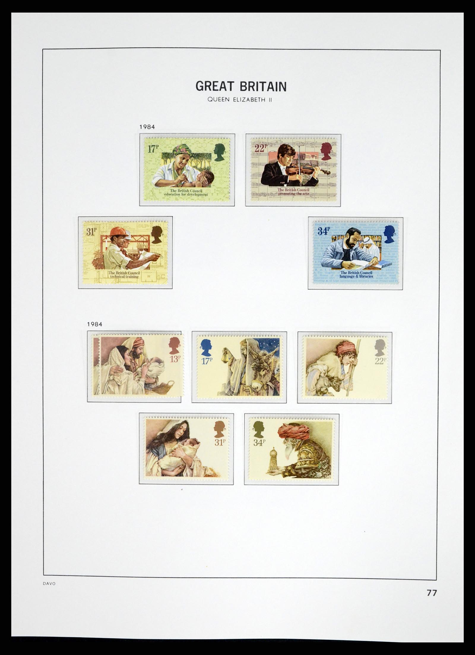 37684 073 - Postzegelverzameling 37684 Engeland 1948-2018.