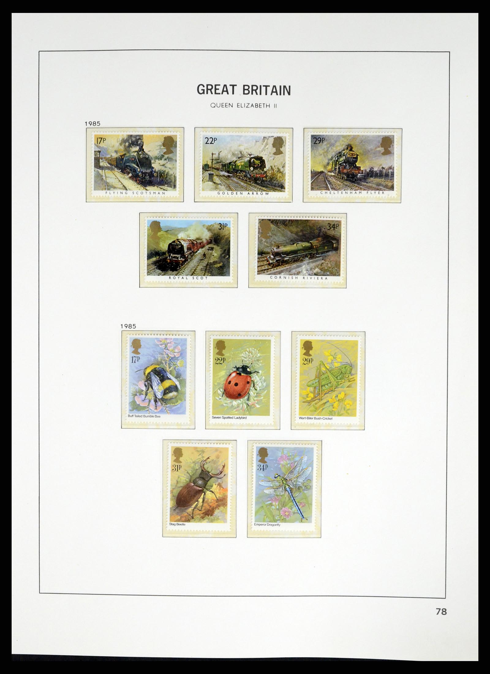 37684 074 - Postzegelverzameling 37684 Engeland 1948-2018.