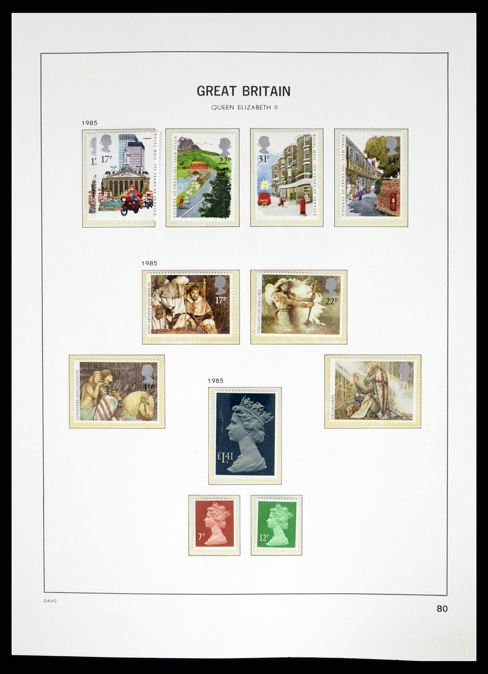 37684 076 - Postzegelverzameling 37684 Engeland 1948-2018.