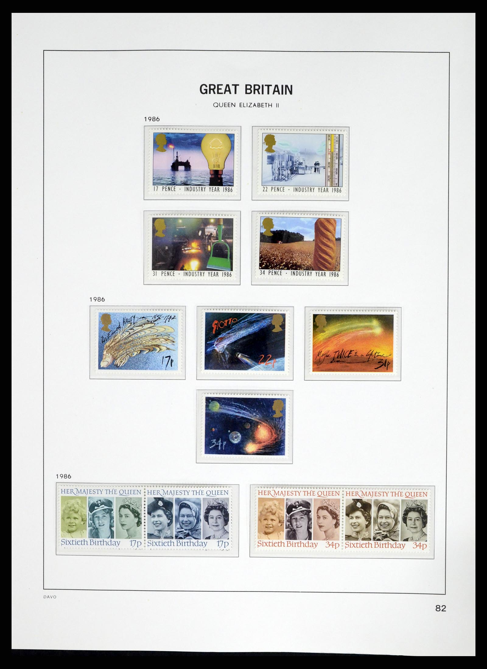 37684 078 - Postzegelverzameling 37684 Engeland 1948-2018.
