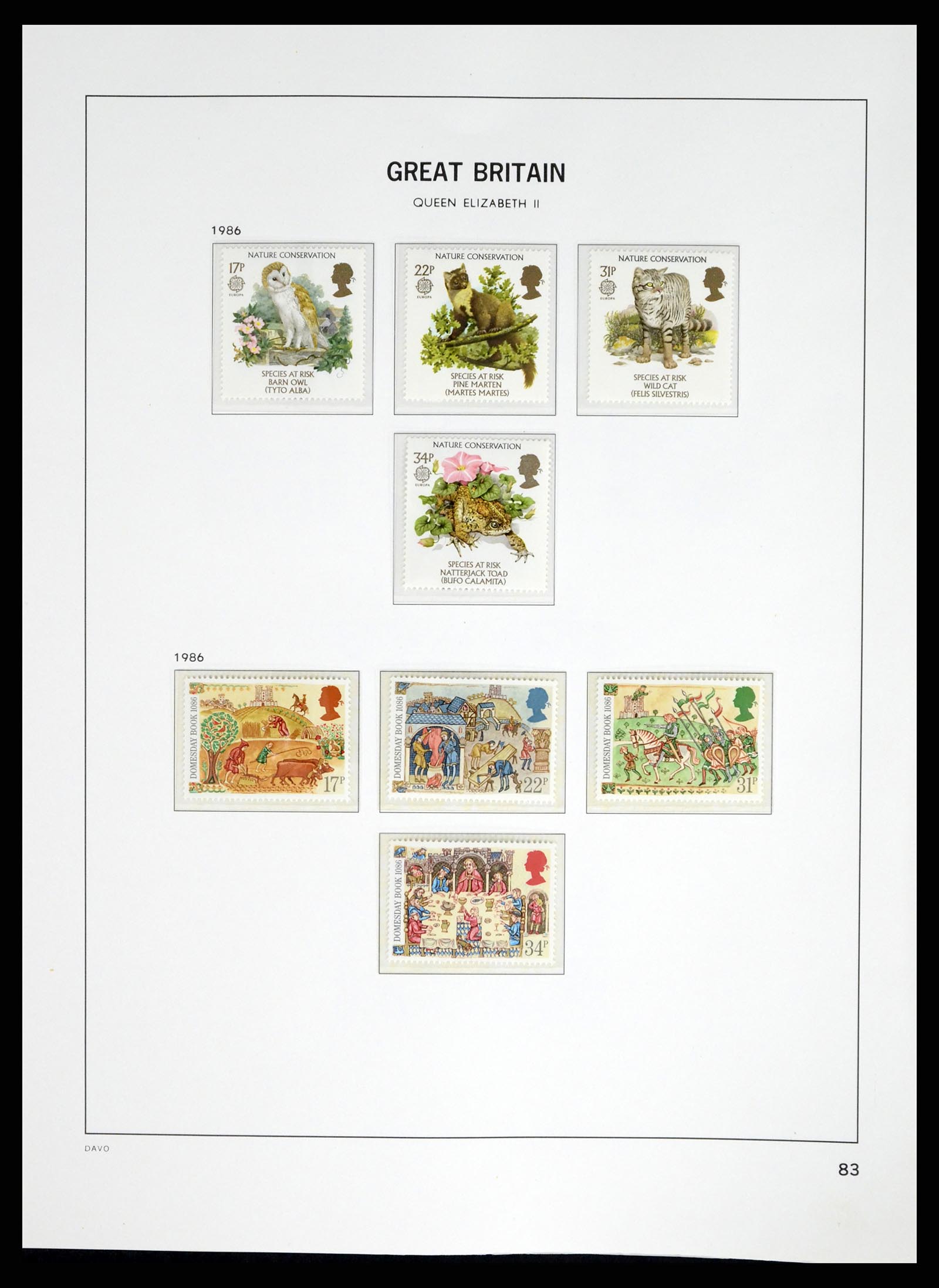 37684 079 - Postzegelverzameling 37684 Engeland 1948-2018.