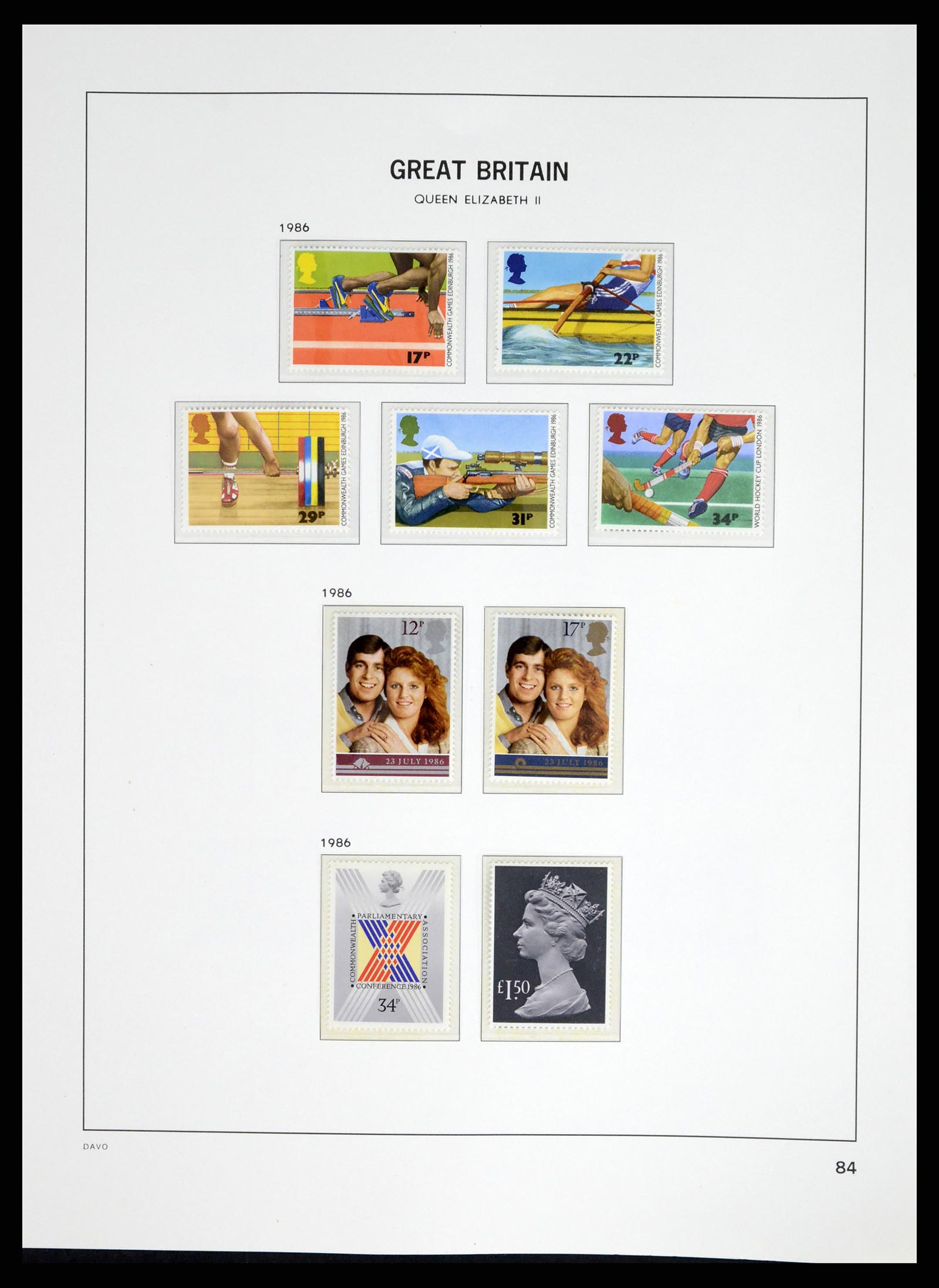 37684 080 - Postzegelverzameling 37684 Engeland 1948-2018.