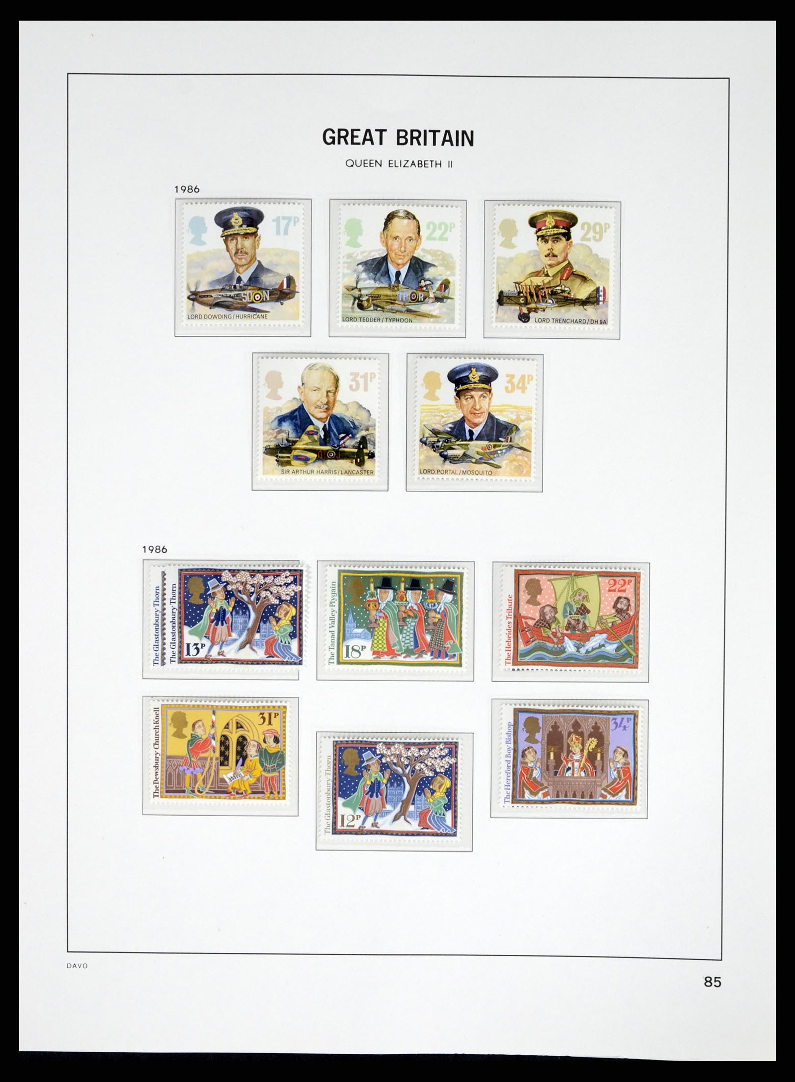 37684 081 - Postzegelverzameling 37684 Engeland 1948-2018.