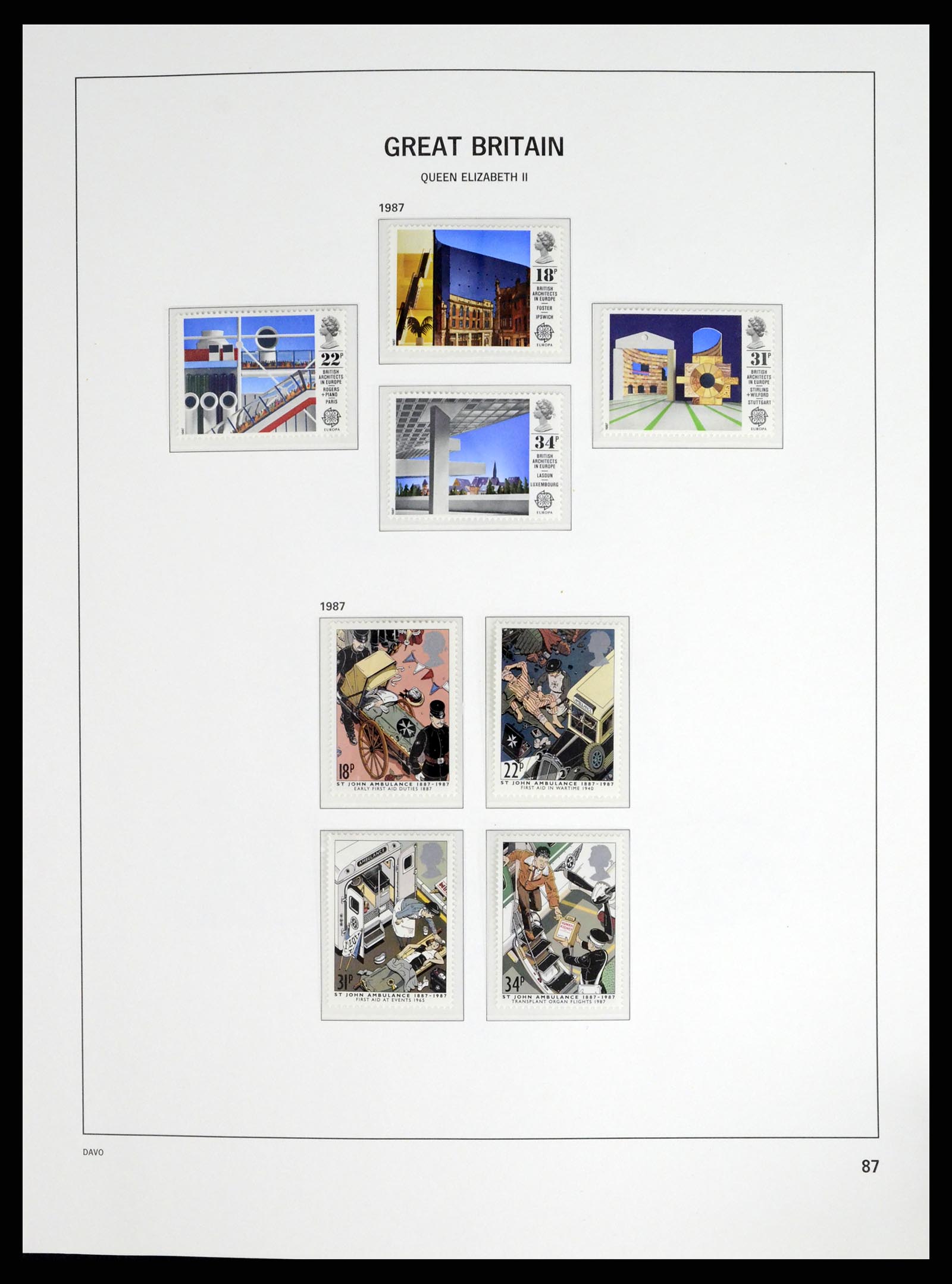 37684 083 - Postzegelverzameling 37684 Engeland 1948-2018.
