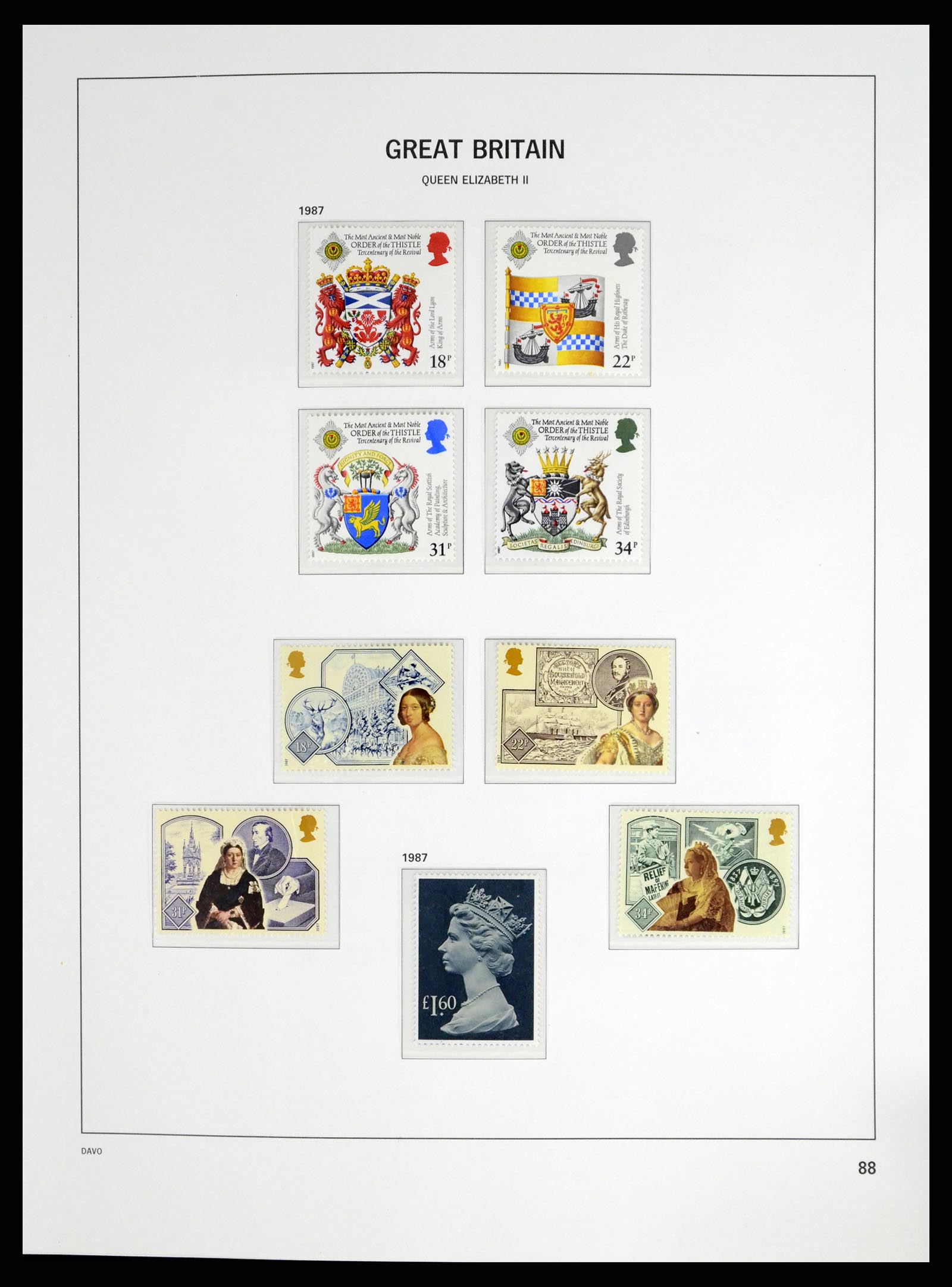 37684 084 - Postzegelverzameling 37684 Engeland 1948-2018.
