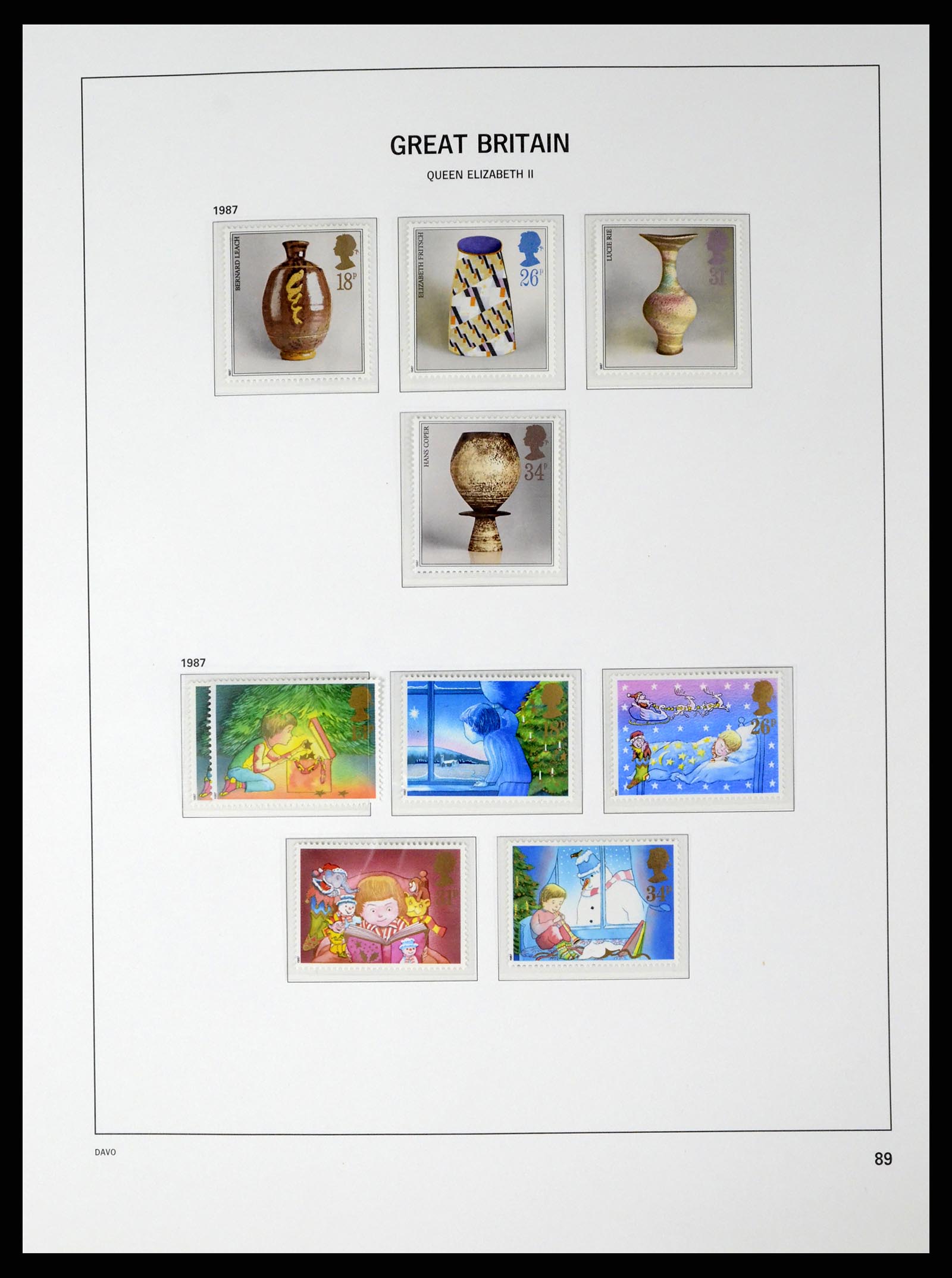 37684 085 - Postzegelverzameling 37684 Engeland 1948-2018.