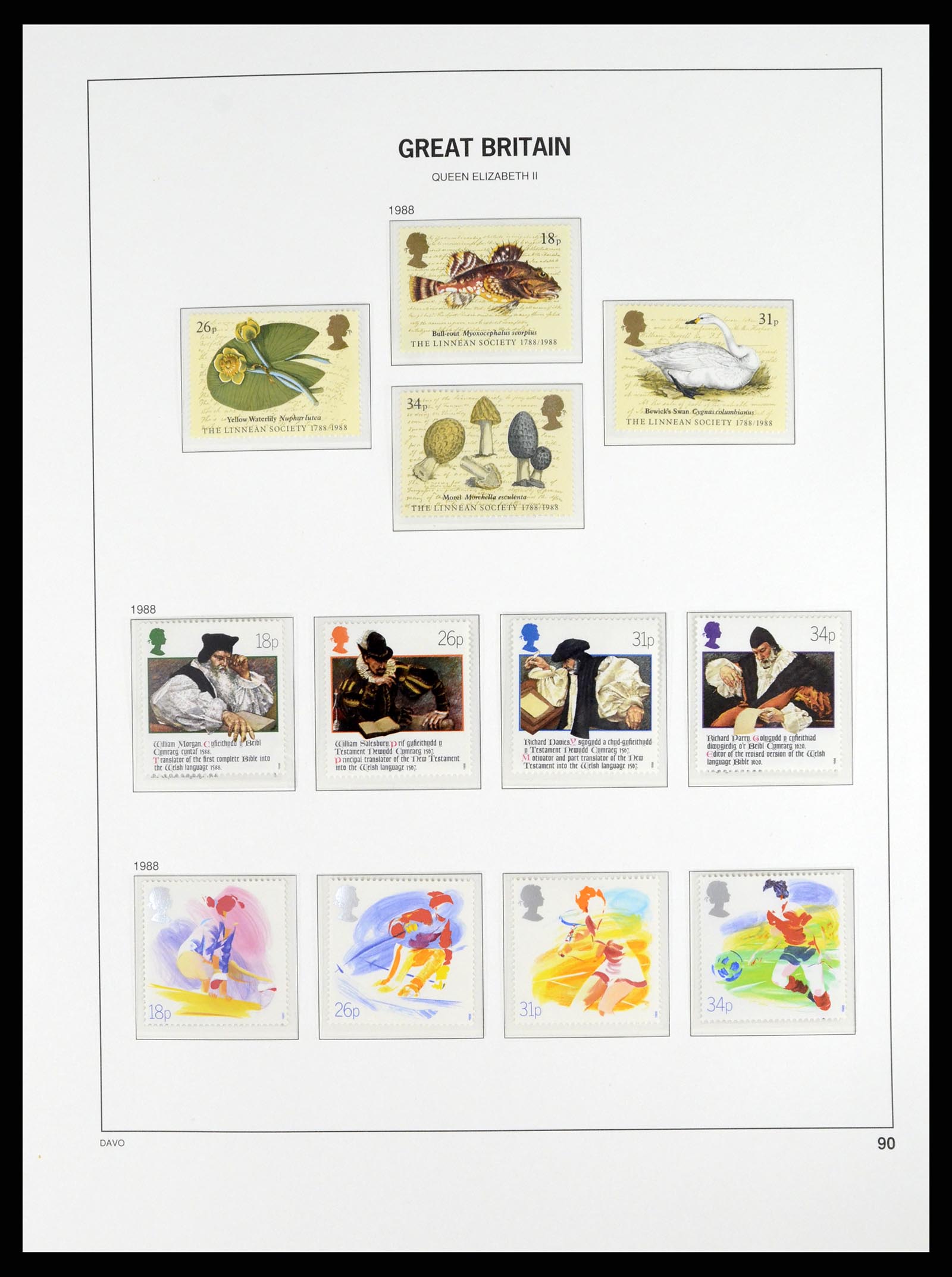 37684 086 - Postzegelverzameling 37684 Engeland 1948-2018.
