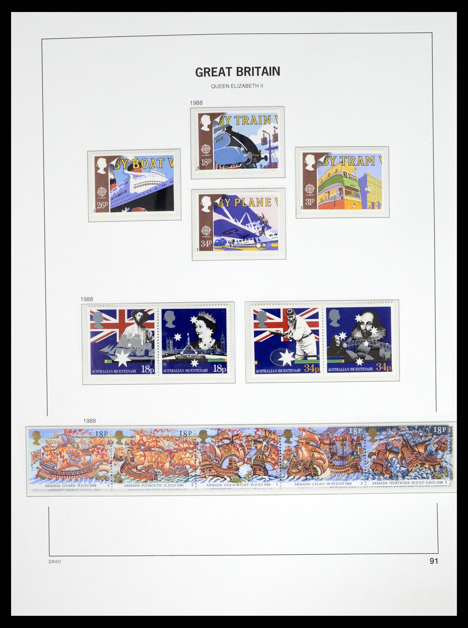 37684 087 - Postzegelverzameling 37684 Engeland 1948-2018.