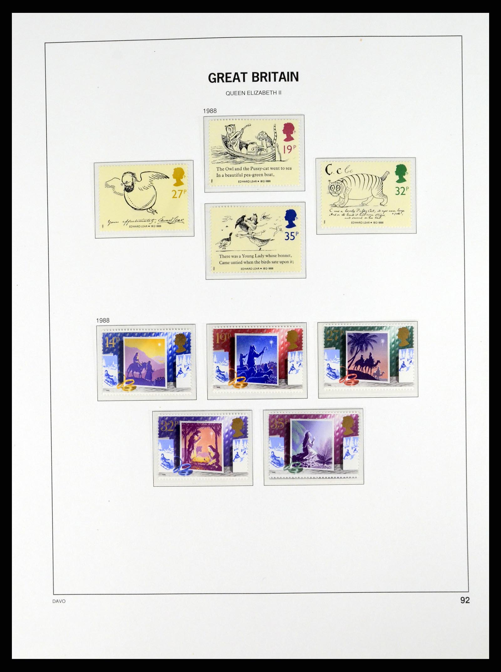 37684 088 - Postzegelverzameling 37684 Engeland 1948-2018.