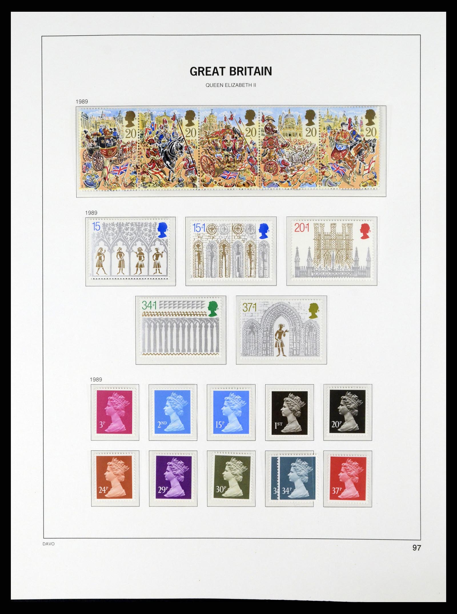 37684 093 - Postzegelverzameling 37684 Engeland 1948-2018.