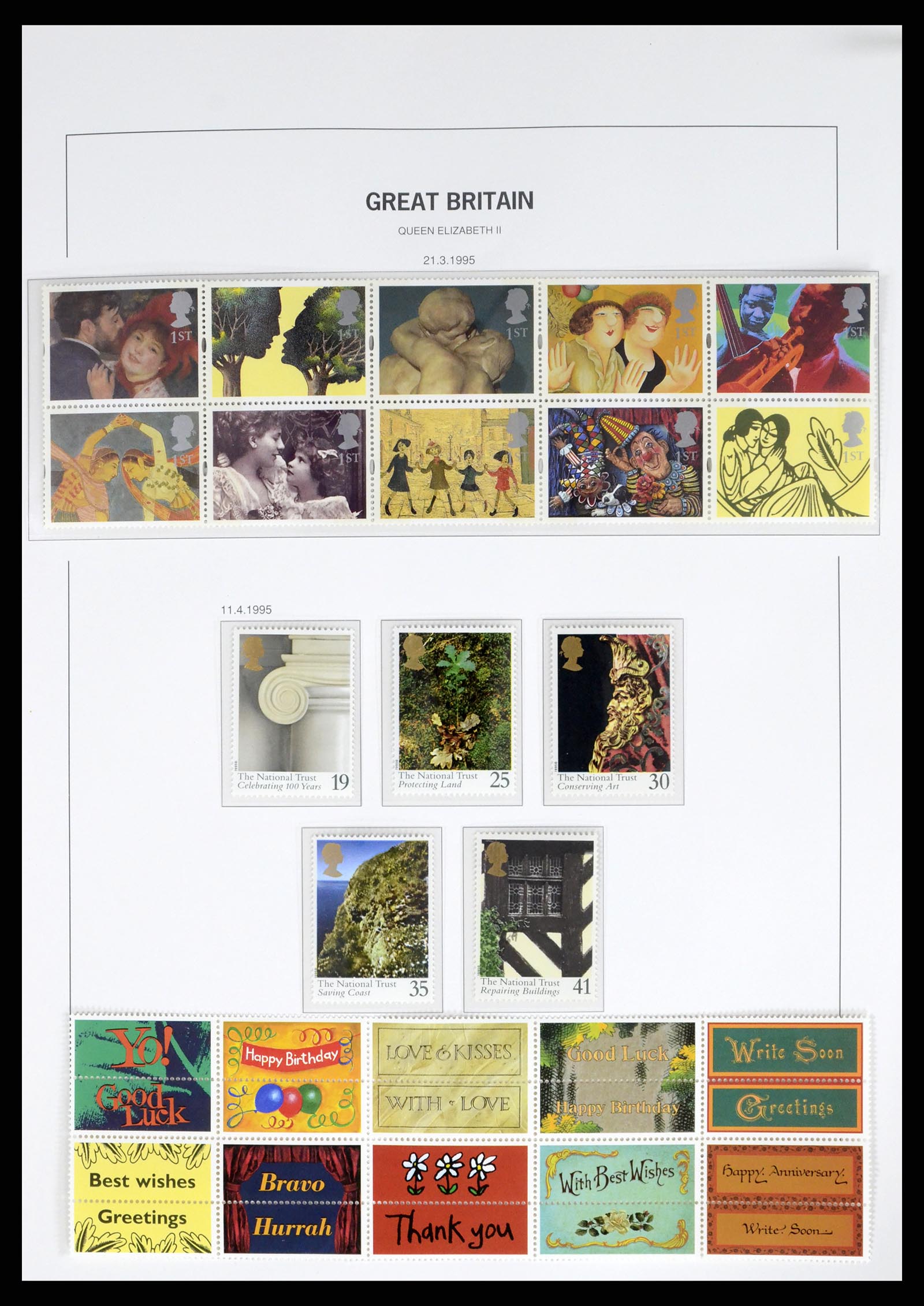 37684 121 - Postzegelverzameling 37684 Engeland 1948-2018.