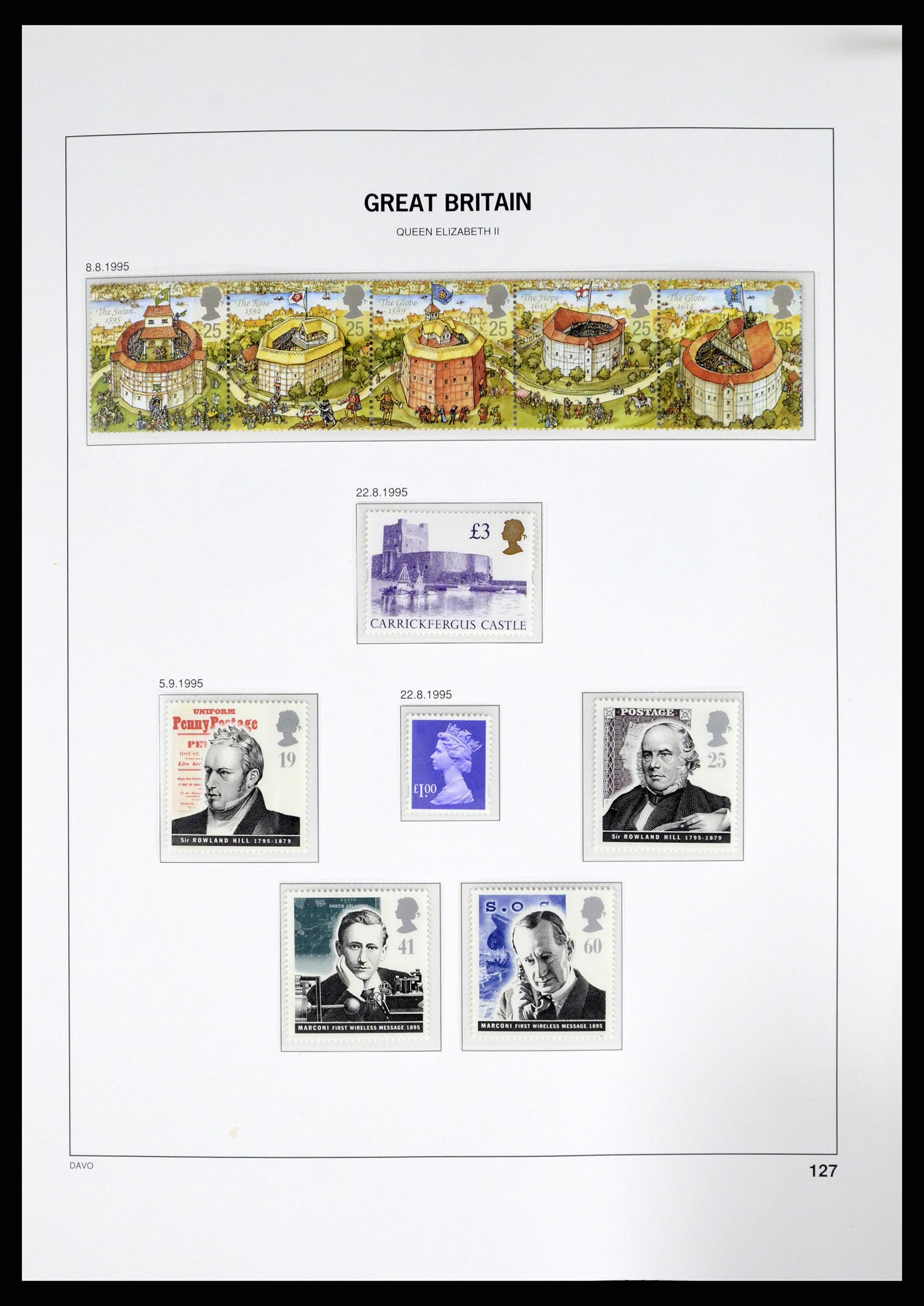 37684 123 - Postzegelverzameling 37684 Engeland 1948-2018.