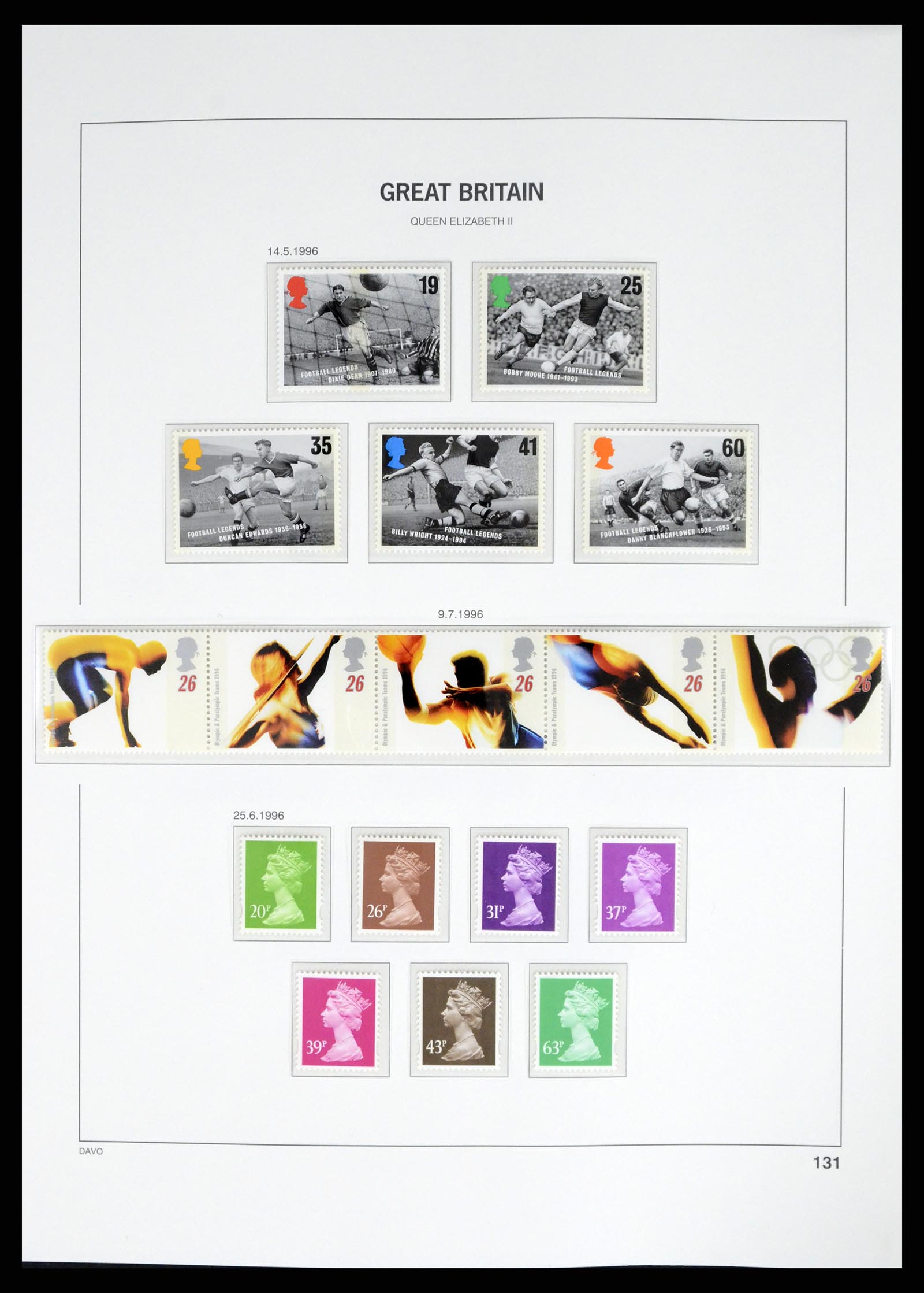 37684 127 - Postzegelverzameling 37684 Engeland 1948-2018.