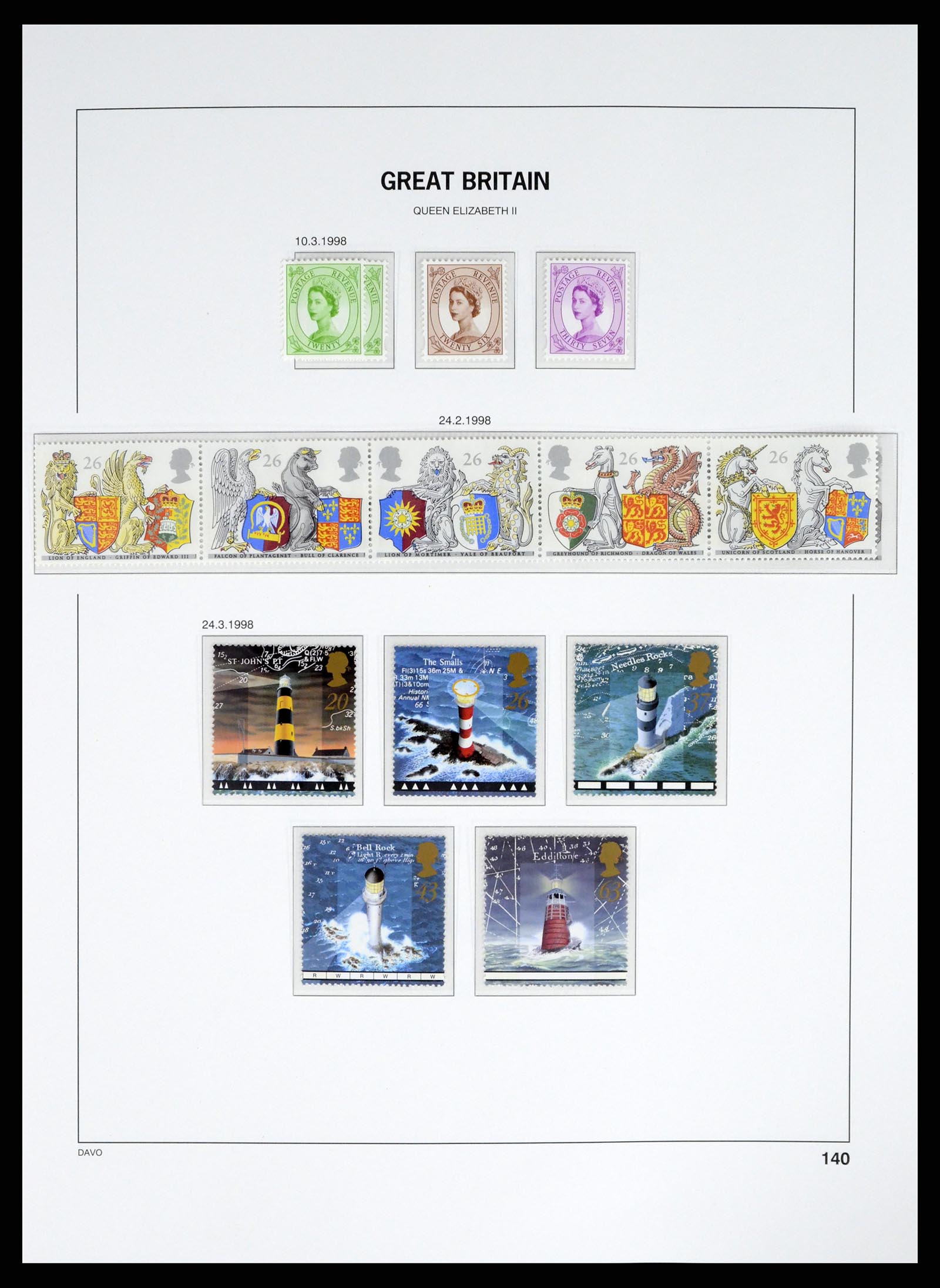 37684 136 - Postzegelverzameling 37684 Engeland 1948-2018.