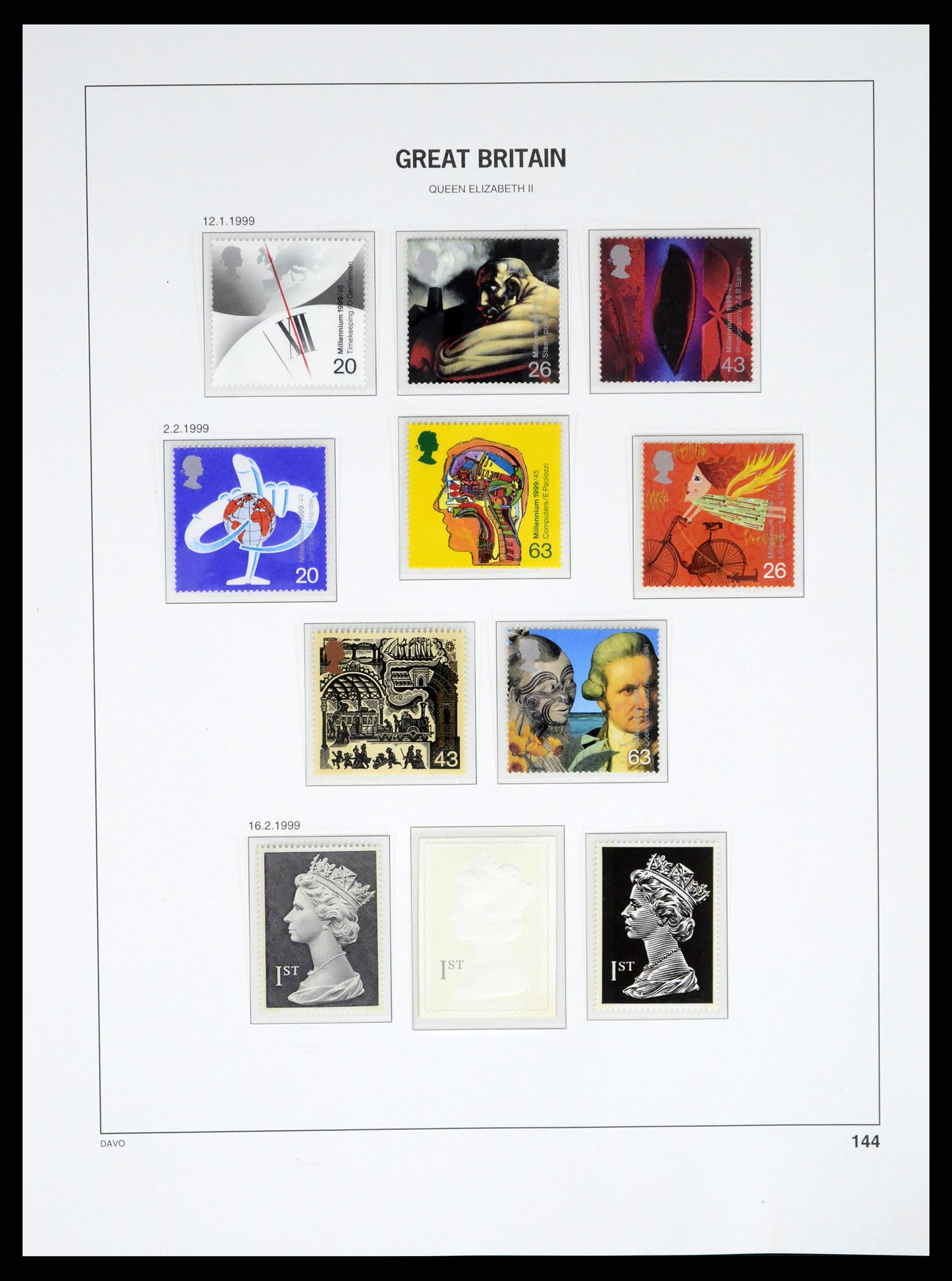 37684 140 - Postzegelverzameling 37684 Engeland 1948-2018.