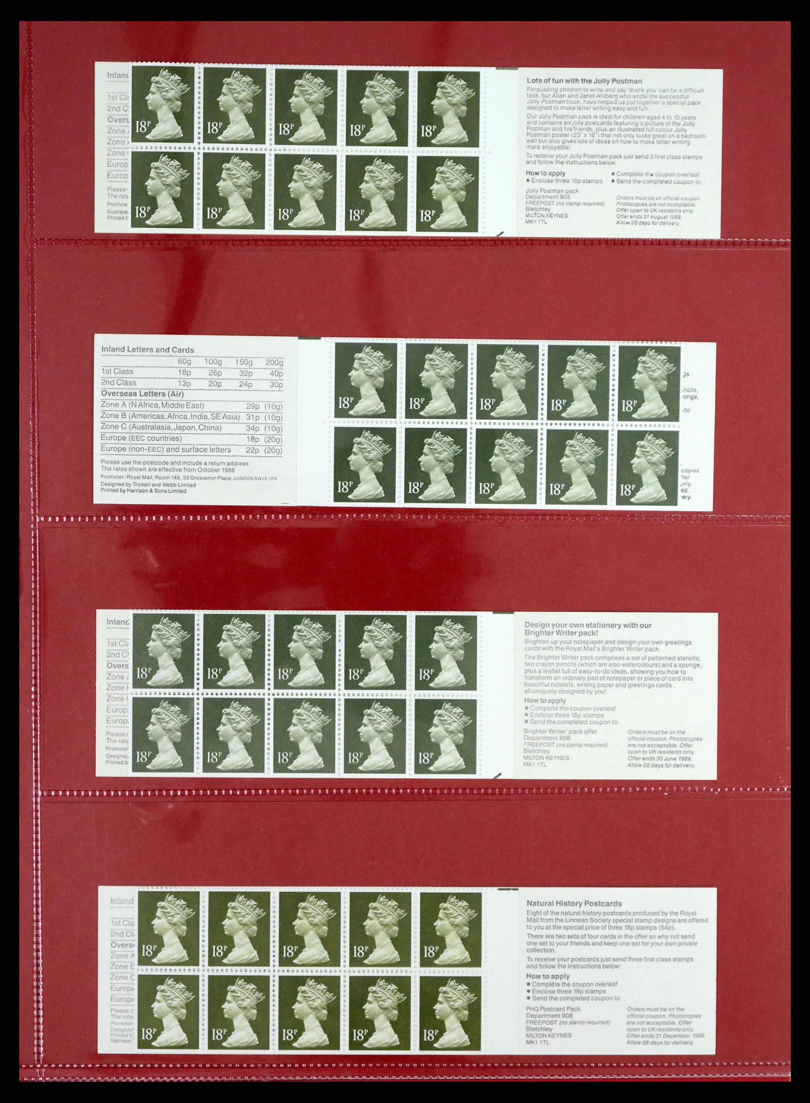 37684 458 - Postzegelverzameling 37684 Engeland 1948-2018.