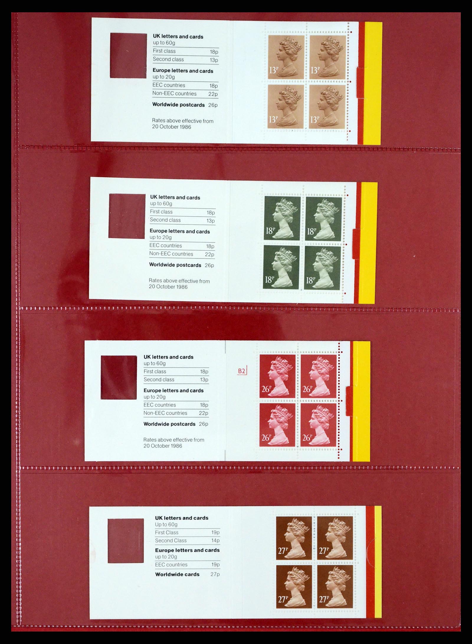 37684 462 - Postzegelverzameling 37684 Engeland 1948-2018.