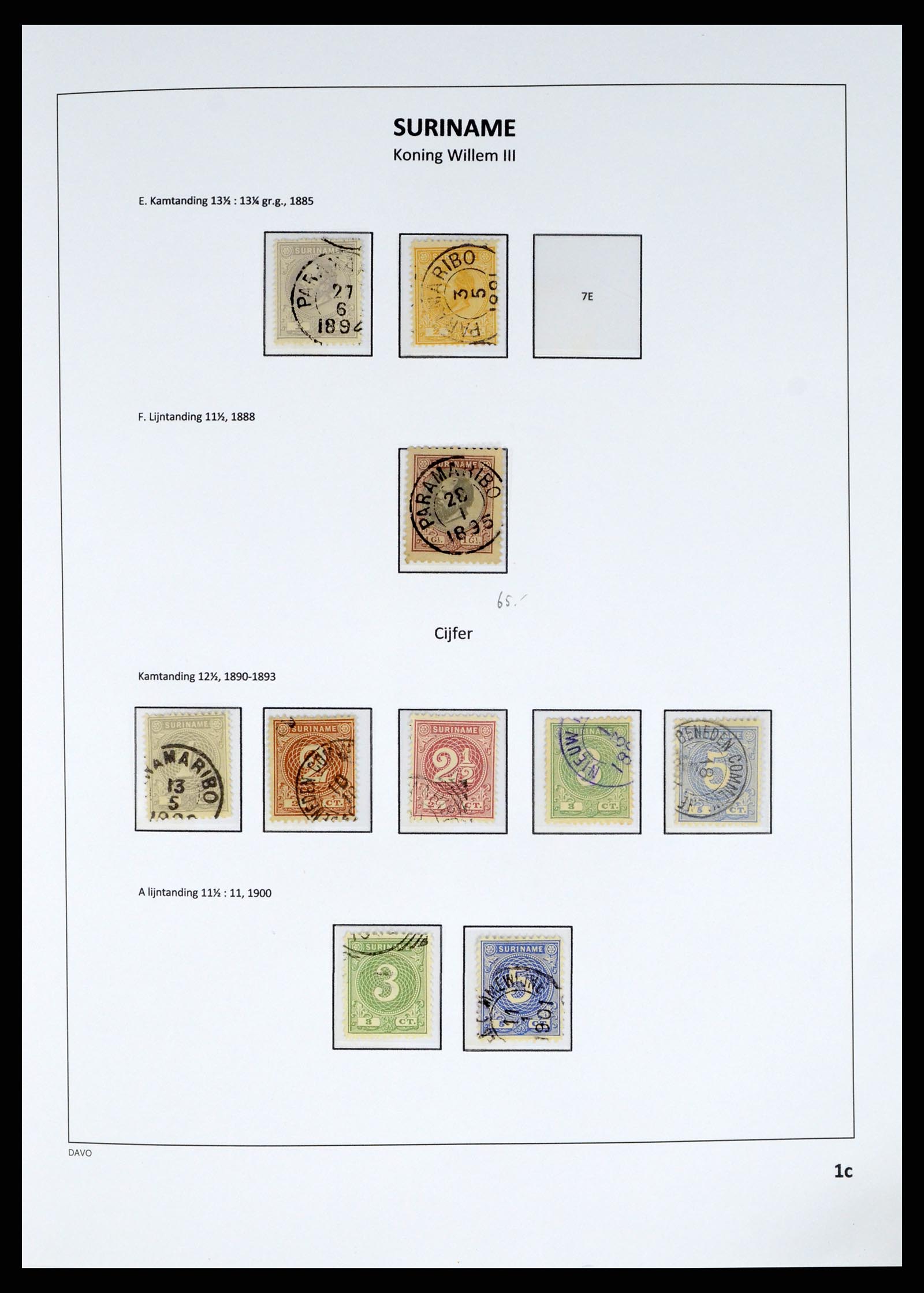 37685 004 - Postzegelverzameling 37685 Suriname 1873-1975.