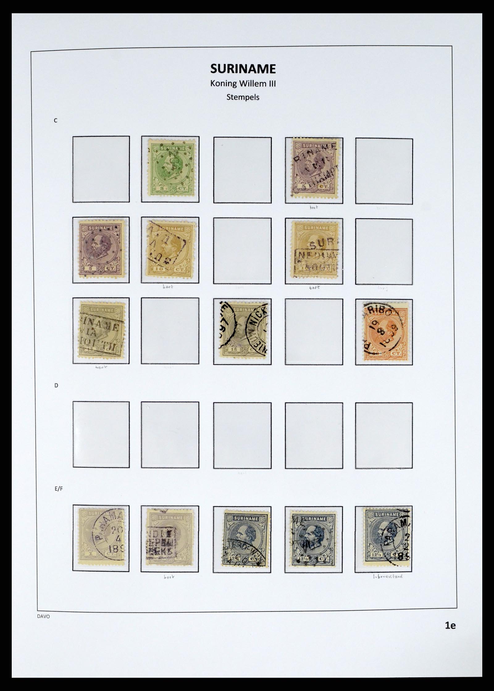 37685 006 - Postzegelverzameling 37685 Suriname 1873-1975.
