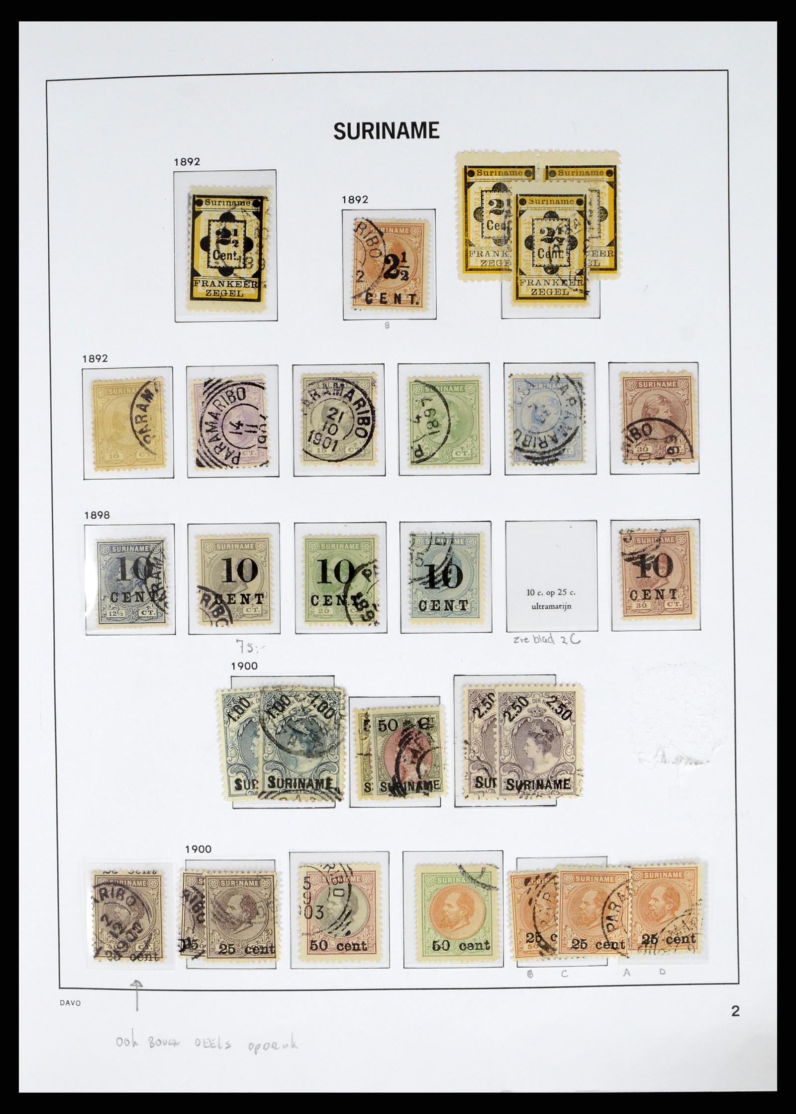 37685 008 - Postzegelverzameling 37685 Suriname 1873-1975.